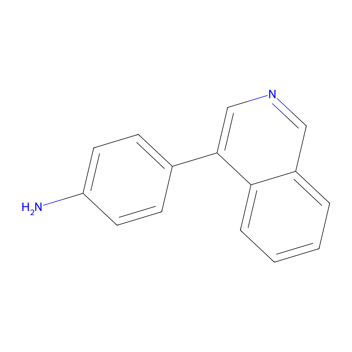 4-(Isoquinolin-4-yl)aniline molecular structure, CAS 64345-79-5