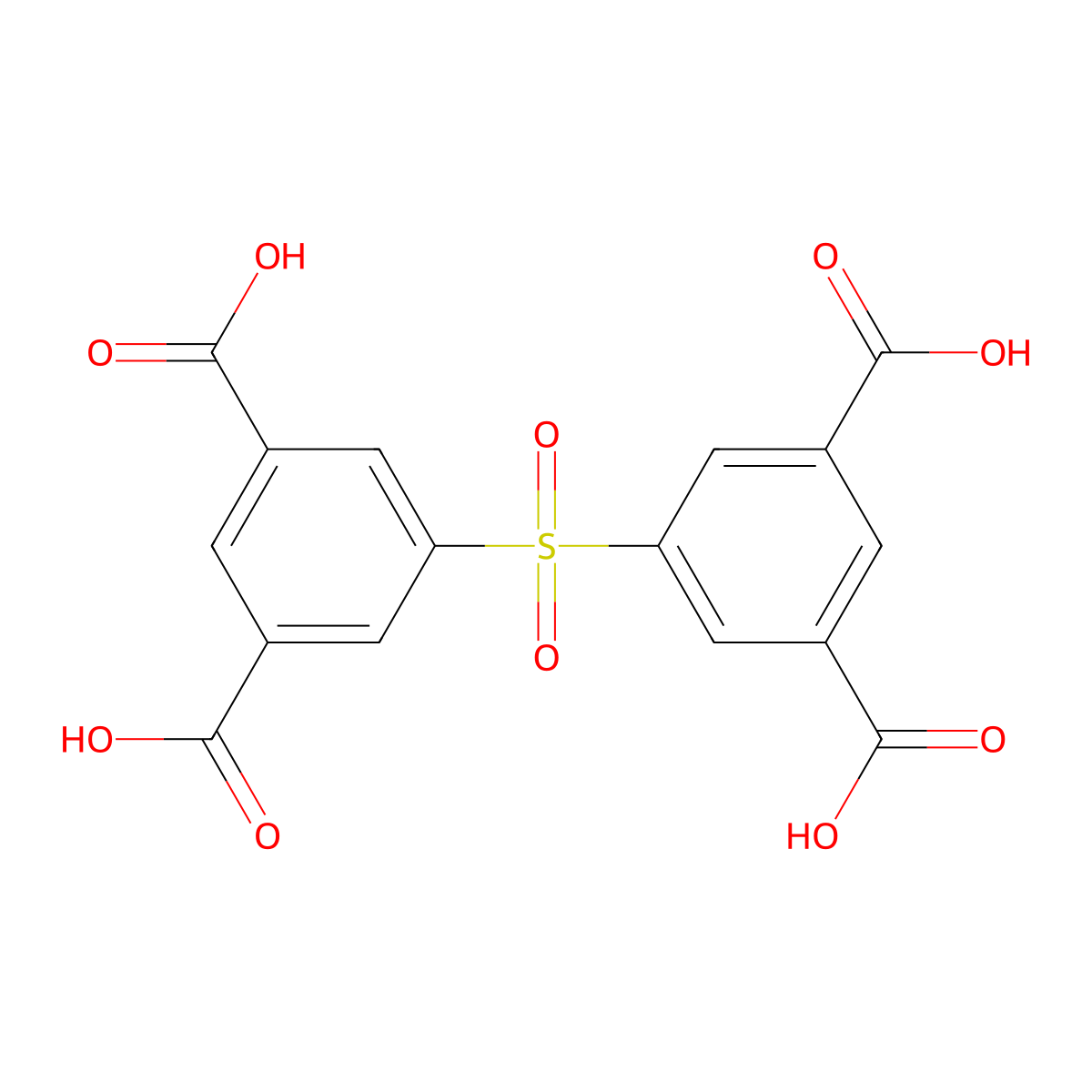 5,5'-Sulfonyldiisophthalic acid molecular structure, CAS 64346-00-5