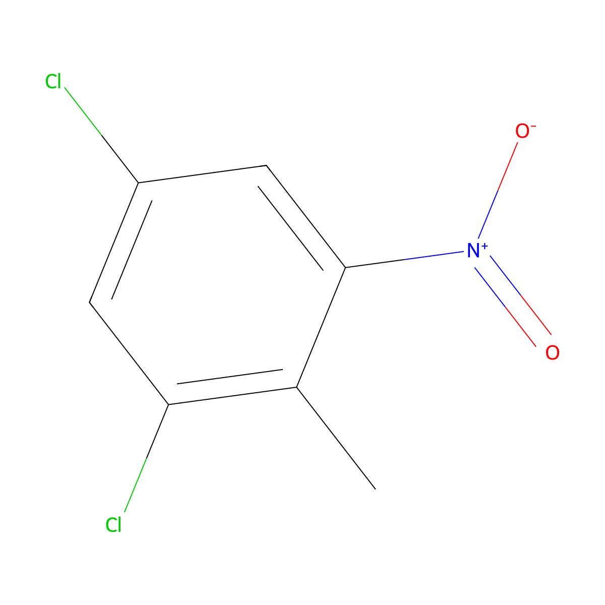 1,5-Dichloro-2-methyl-3-nitrobenzene molecular structure, CAS 64346-04-9