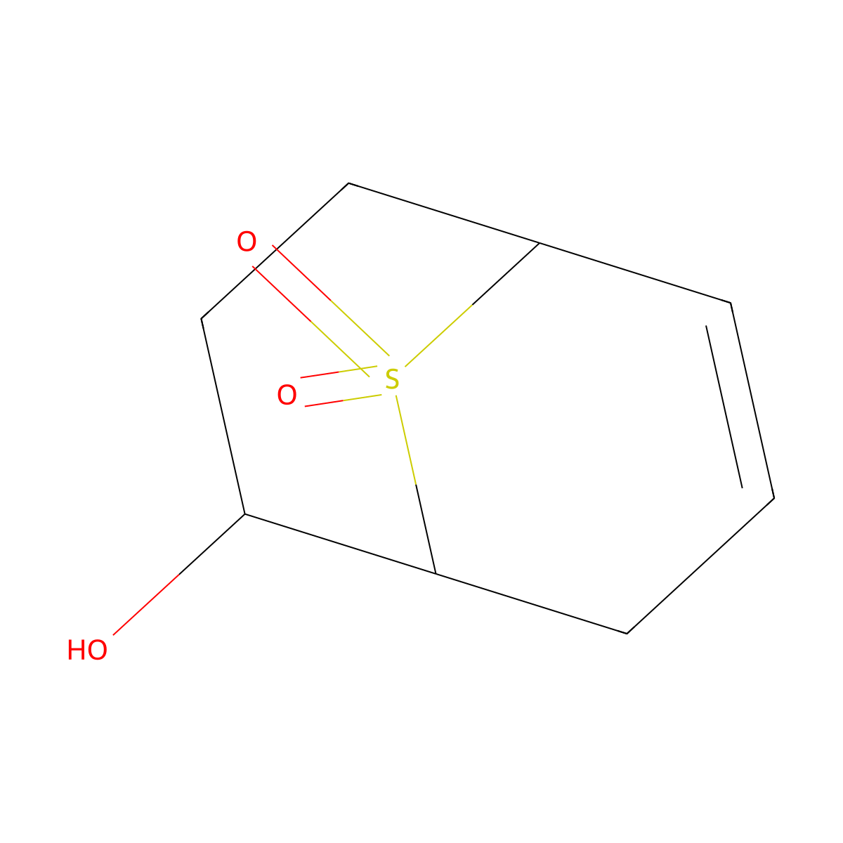 9-Thiabicyclo[3.3.1]non-6-en-2-ol 9,9-dioxide molecular structure, CAS 6435-92-3