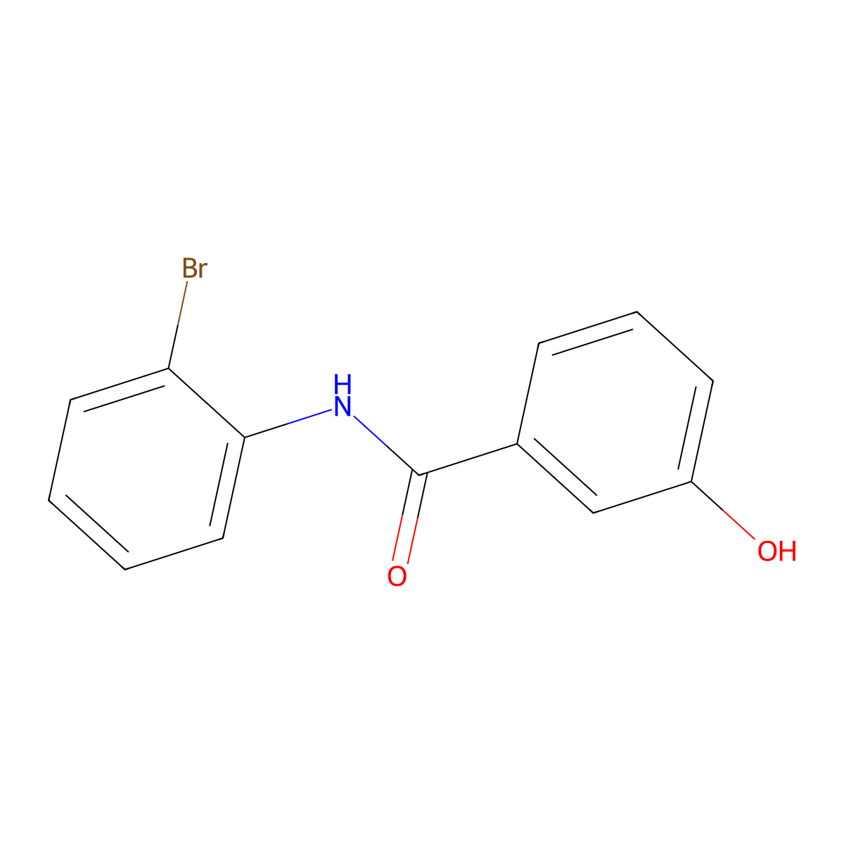 N-(2-Bromophenyl)-3-hydroxybenzamide molecular structure, CAS 64352-52-9
