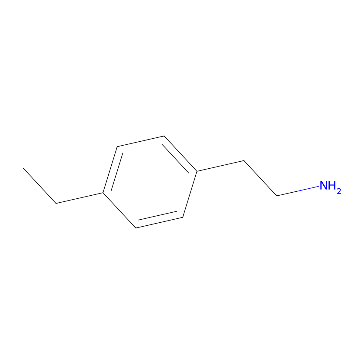 4-Ethylphenethylamine molecular structure, CAS 64353-29-3