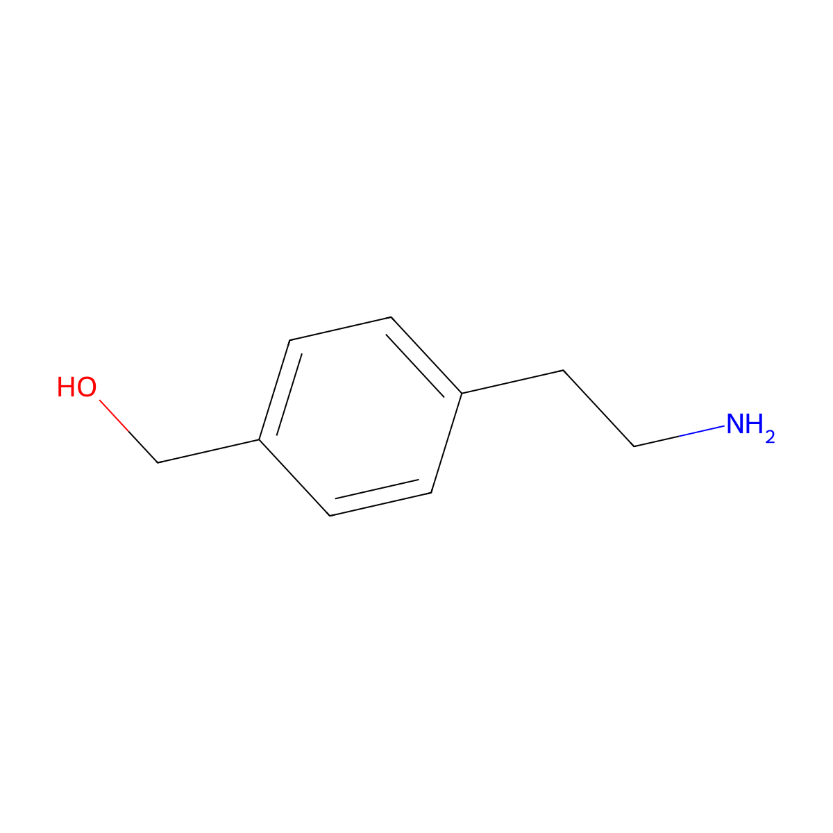 [4-(2-Aminoethyl)phenyl]methanol molecular structure, CAS 64353-30-6