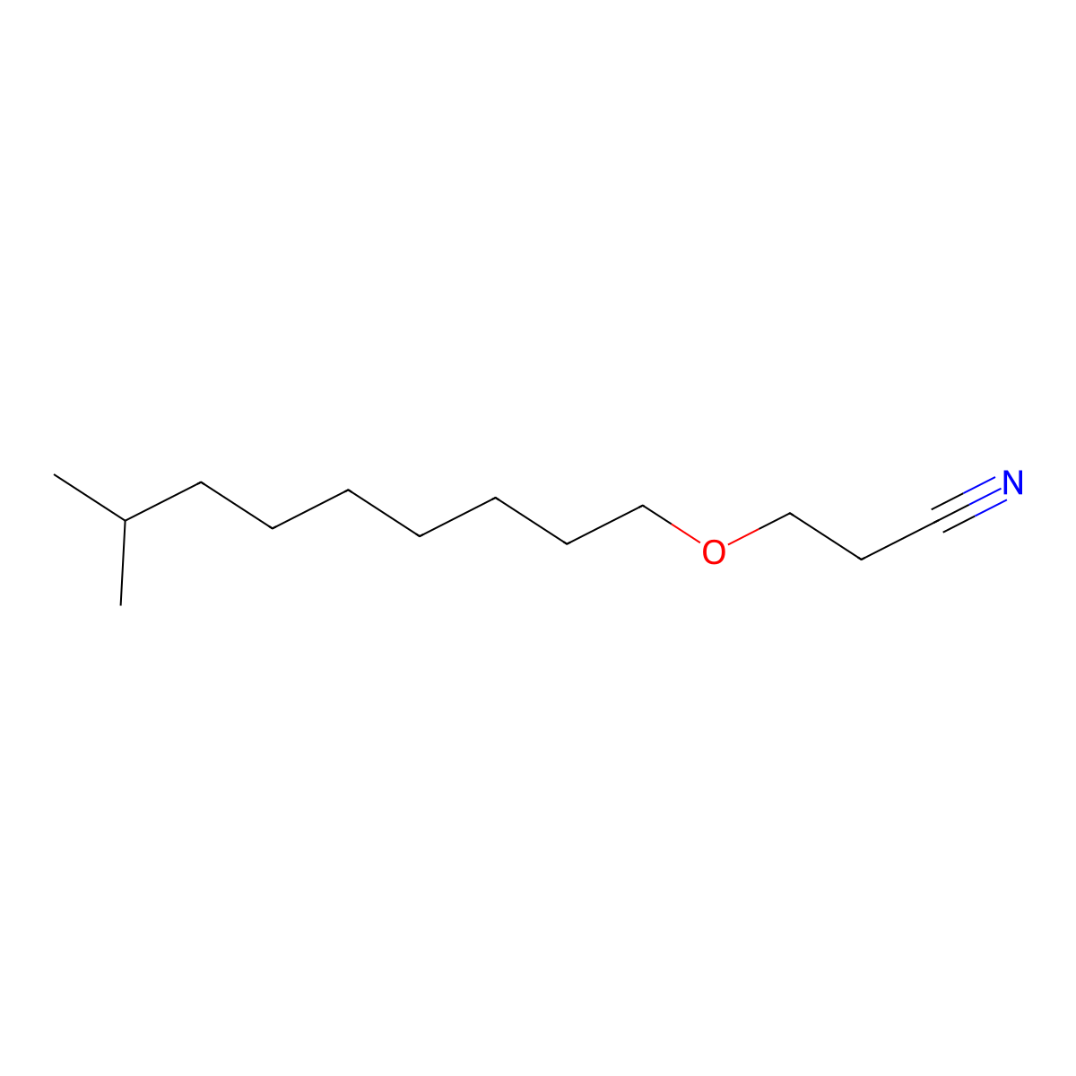 3-(Isodecyloxy)propanenitrile molecular structure, CAS 64354-92-3