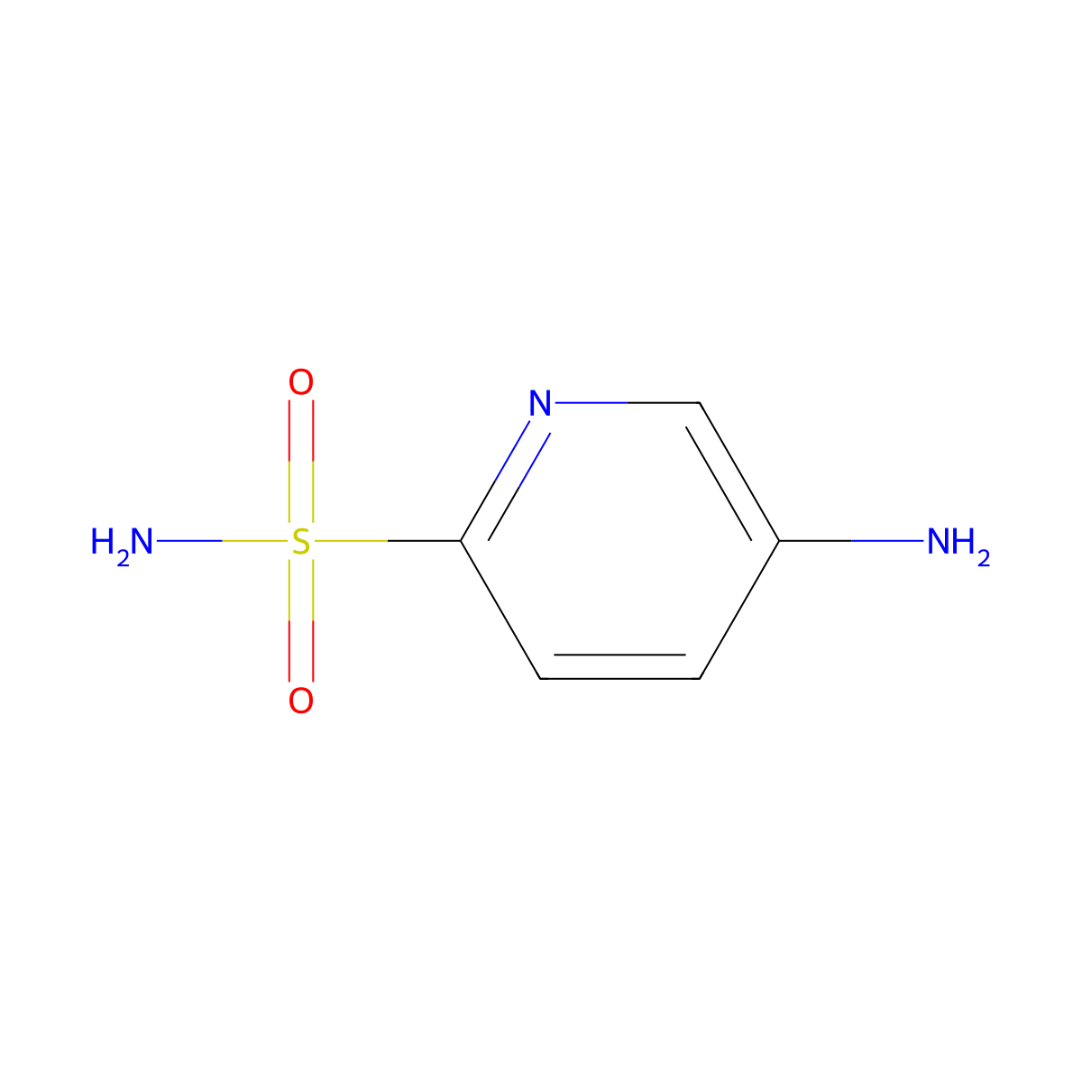5-Aminopyridine-2-sulfonamide molecular structure, CAS 64356-57-6