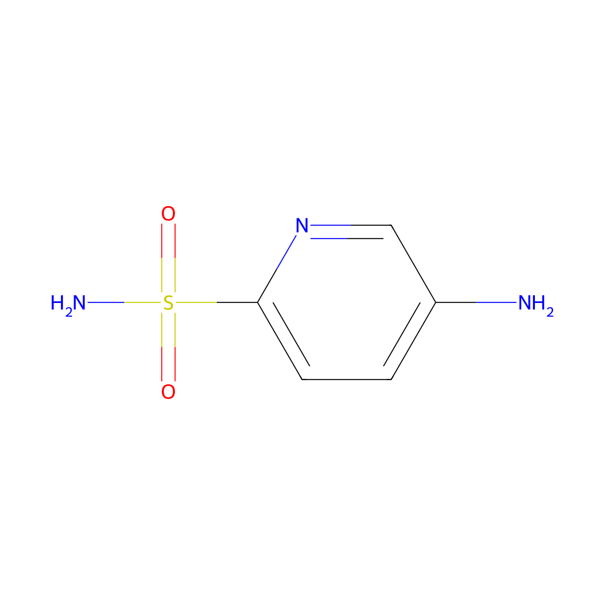 5-Aminopyridine-2-sulfonamide molecular structure, CAS 64356-57-6
