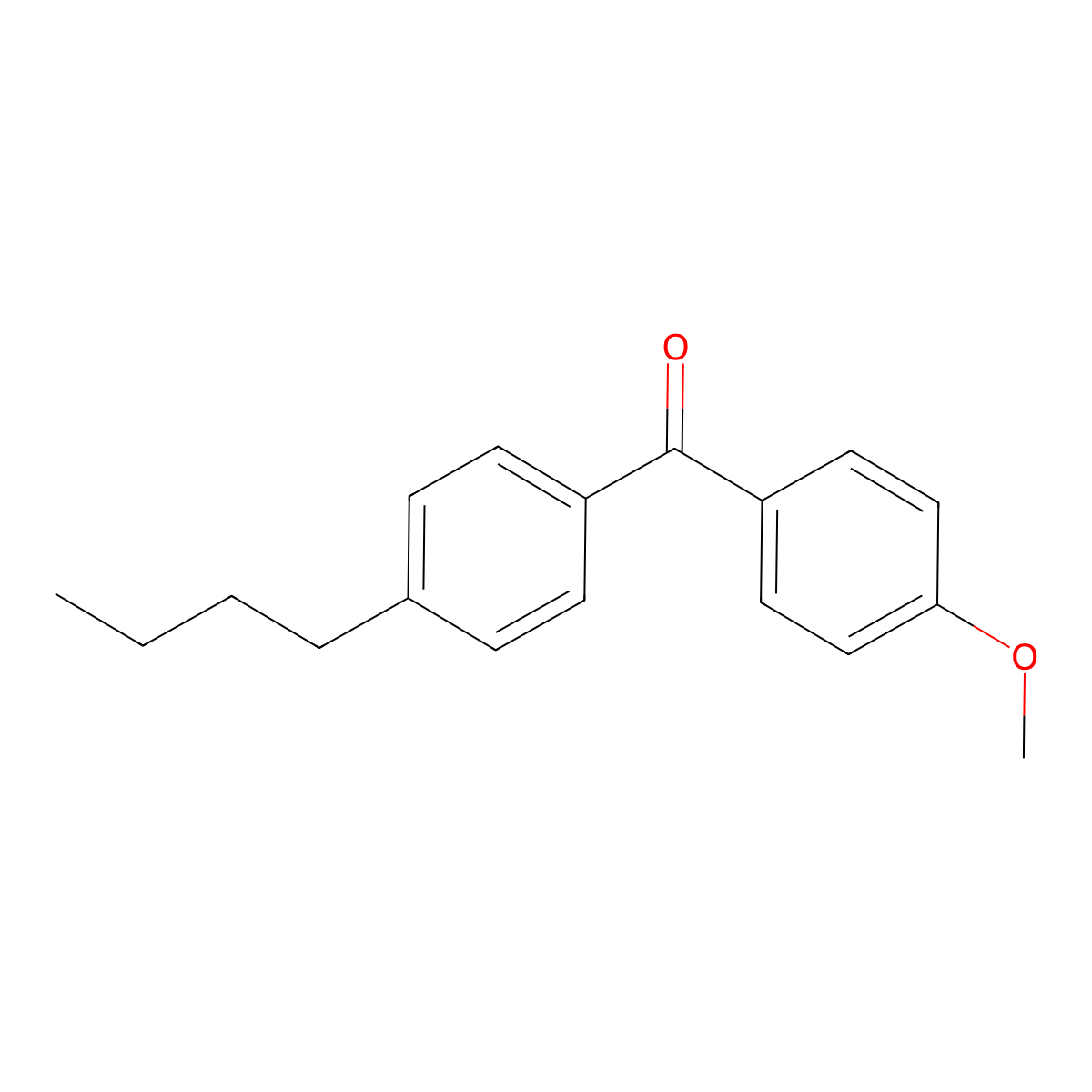 (4-Butylphenyl)(4-methoxyphenyl)methanone molecular structure, CAS 64357-38-6