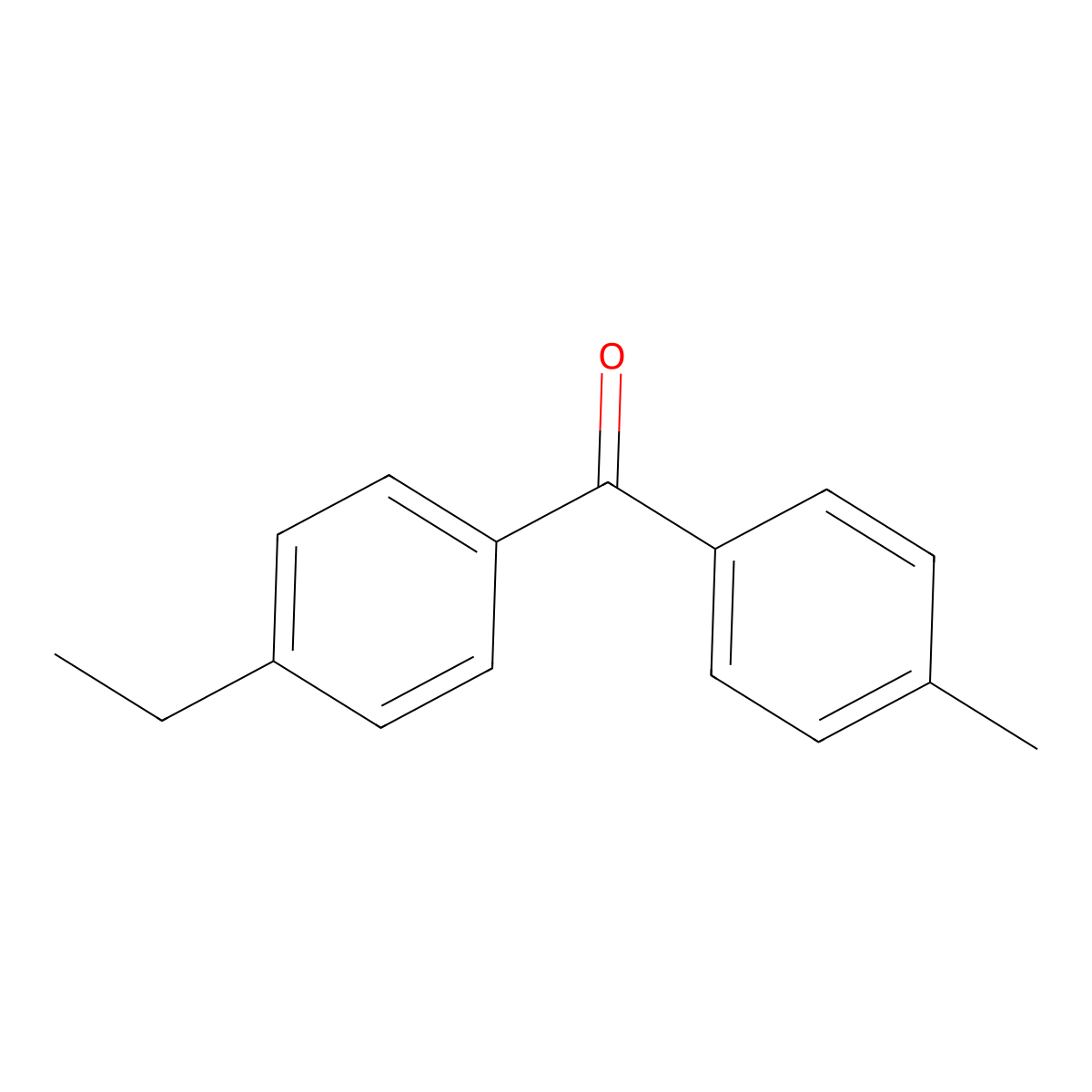 (4-Ethylphenyl)(4-methylphenyl)methanone molecular structure, CAS 64357-46-6