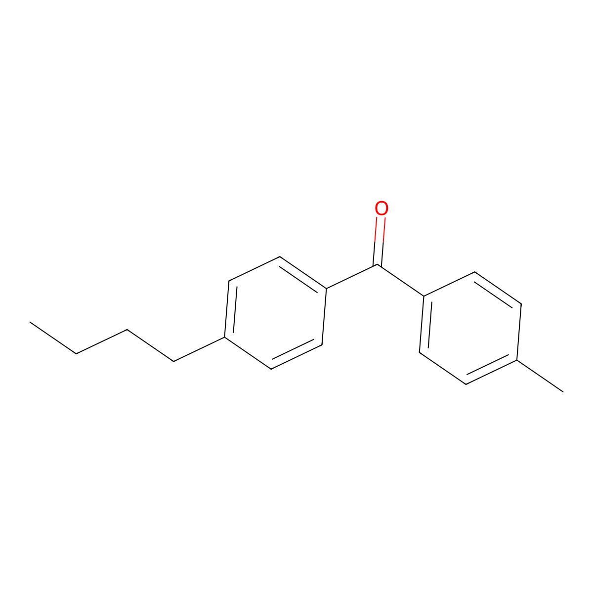 (4-Butylphenyl)(4-methylphenyl)methanone molecular structure, CAS 64357-48-8