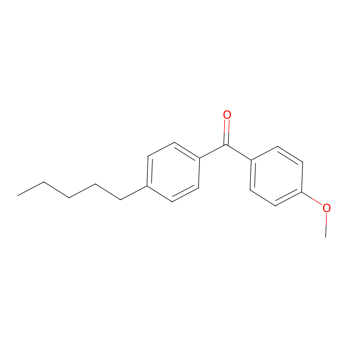 4-Methoxy-4'-n-pentylbenzophenone molecular structure, CAS 64357-56-8