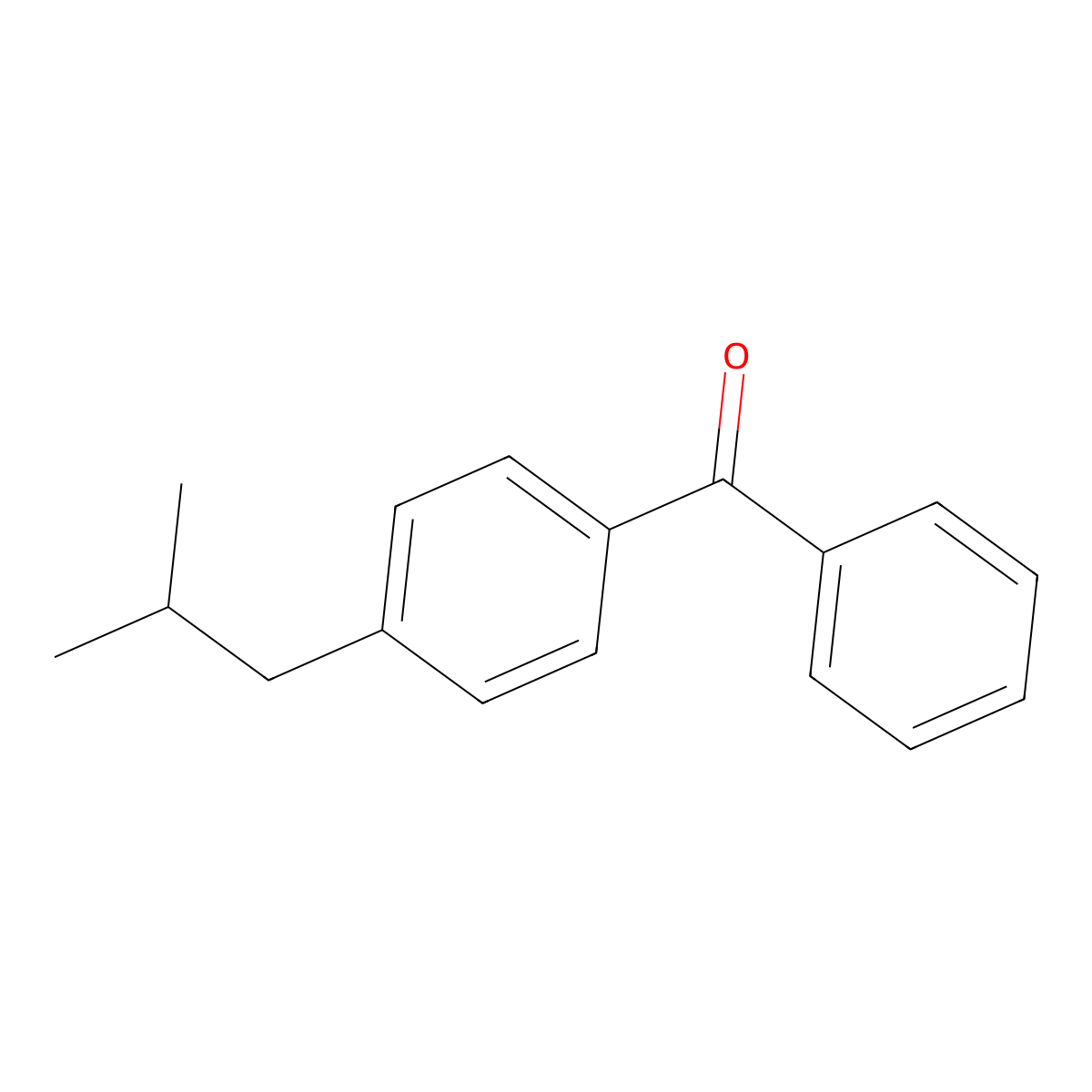 (4-Isobutylphenyl)(phenyl)methanone molecular structure, CAS 64357-65-9
