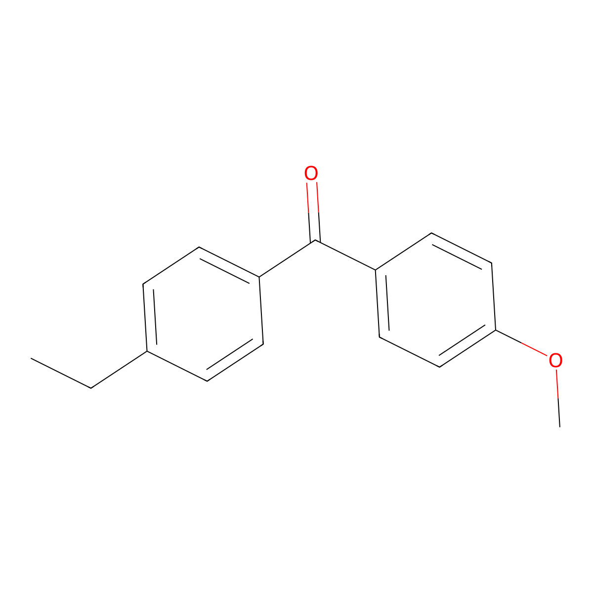 4-Ethyl-4'-methoxybenzophenone molecular structure, CAS 64357-92-2