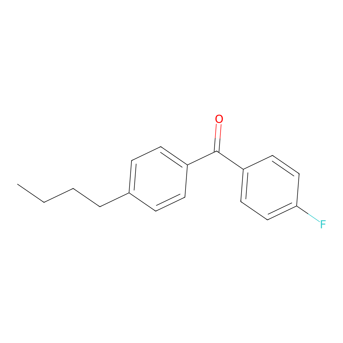 (4-Butylphenyl)(4-fluorophenyl)methanone molecular structure, CAS 64358-04-9
