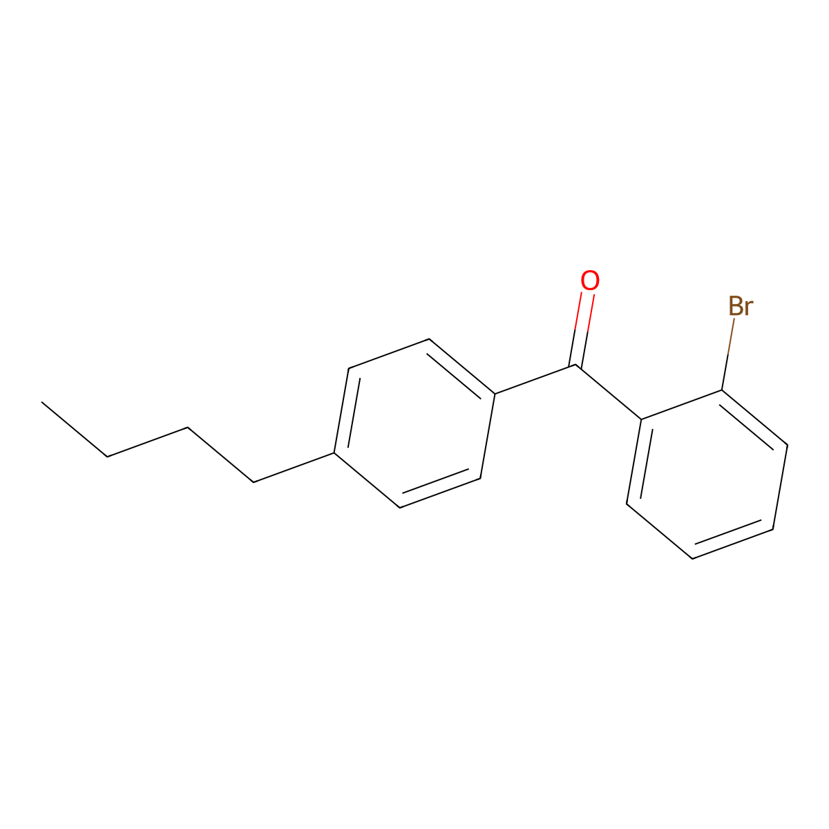 2-Bromo-4'-n-Butylbenzophenone molecular structure, CAS 64358-17-4