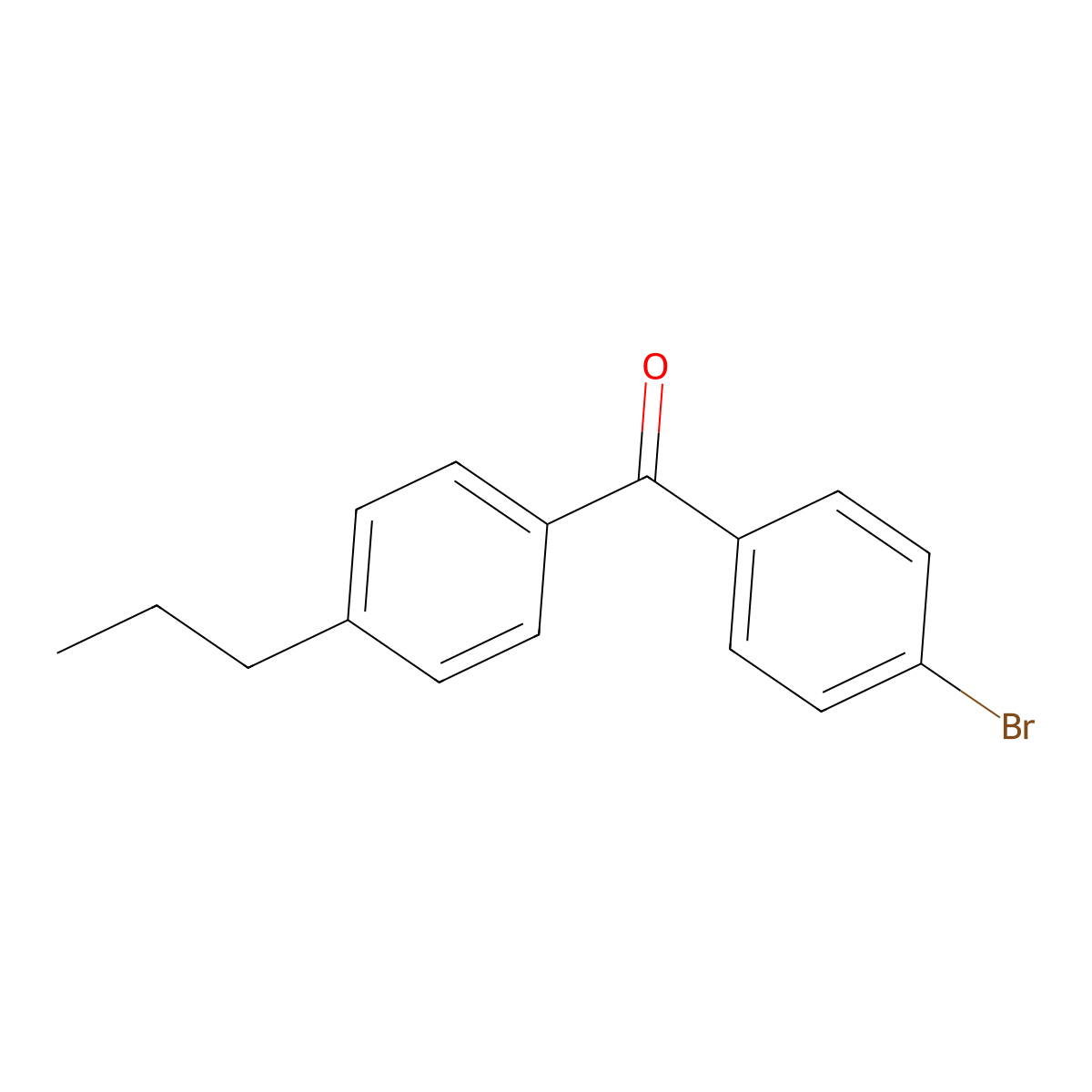 4-Bromo-4'-n-propylbenzophenone molecular structure, CAS 64358-23-2