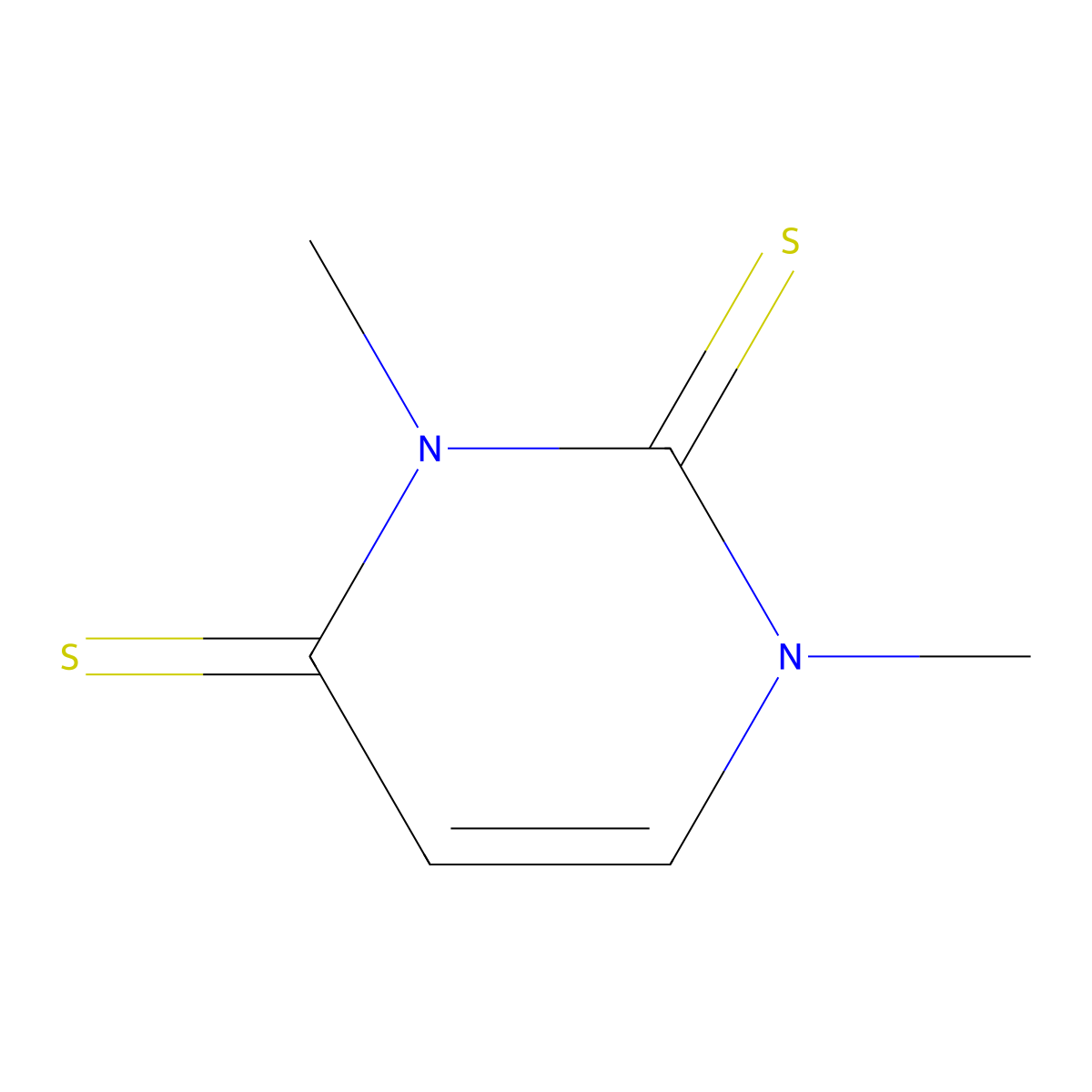 1,3-dimethylpyrimidine-2,4(1H,3H)-dithione molecular structure, CAS 64359-56-4