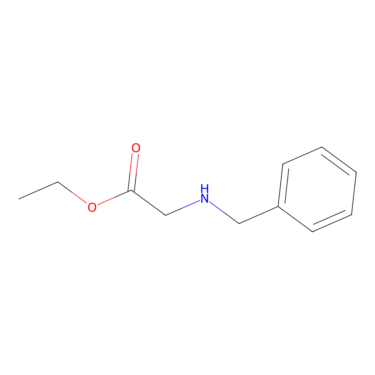 N-Benzylglycine ethyl ester molecular structure, CAS 6436-90-4