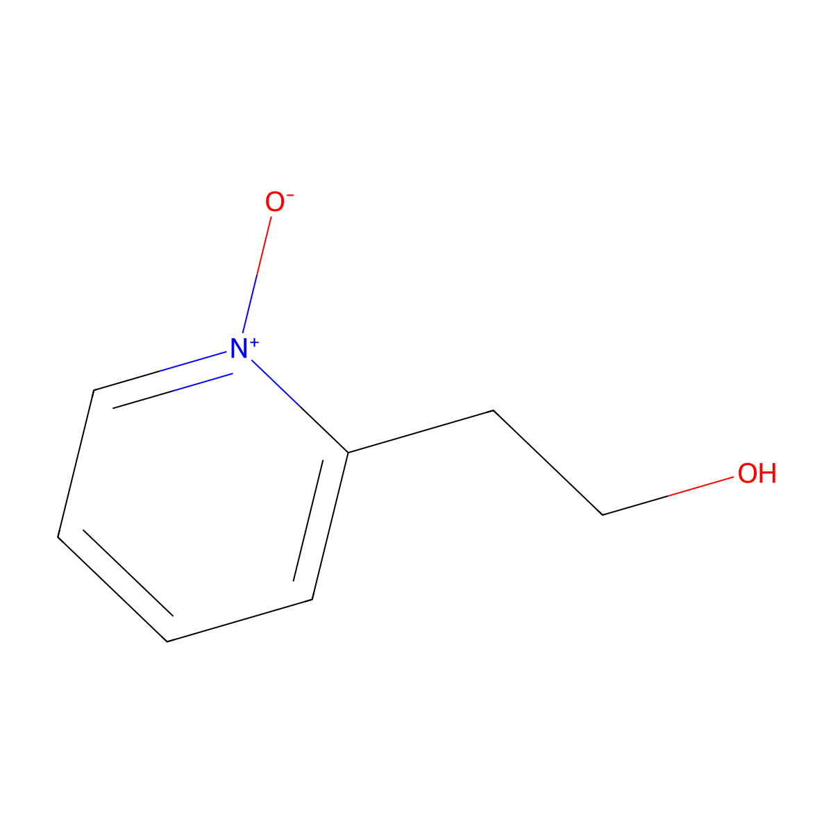 2-Pyridineethanol, 1-oxide molecular structure, CAS 64364-85-8