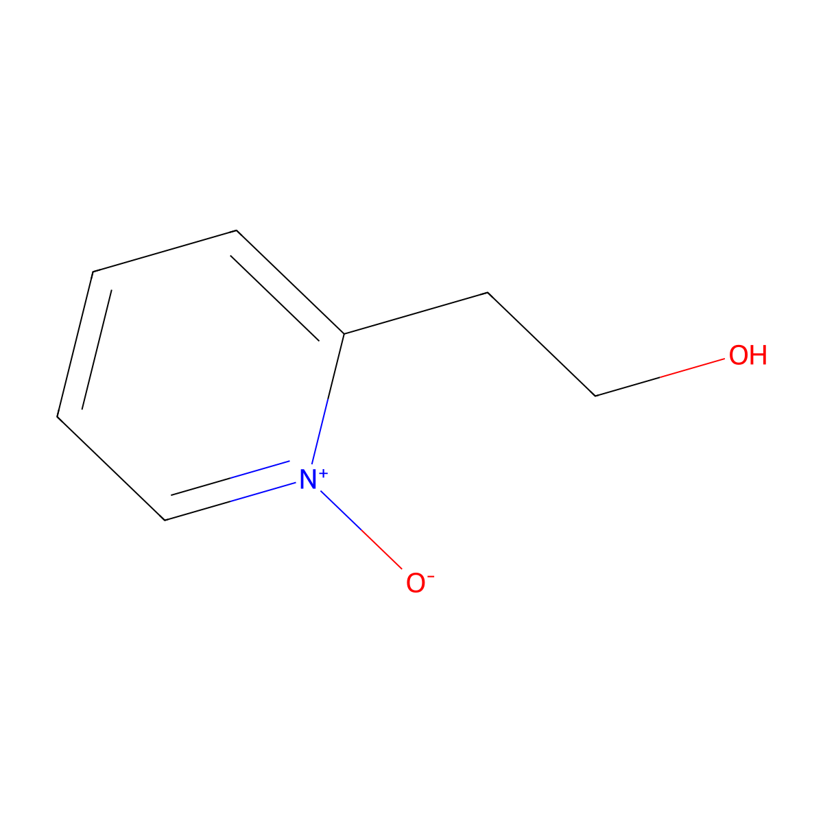 2-Pyridineethanol, 1-oxide molecular structure, CAS 64364-85-8