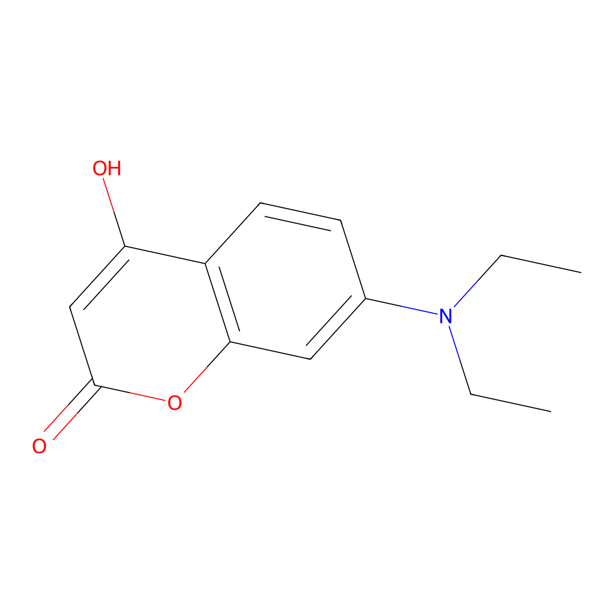7-(Diethylamino)-4-hydroxy-2H-1-benzopyran-2-one molecular structure, CAS 64369-55-7