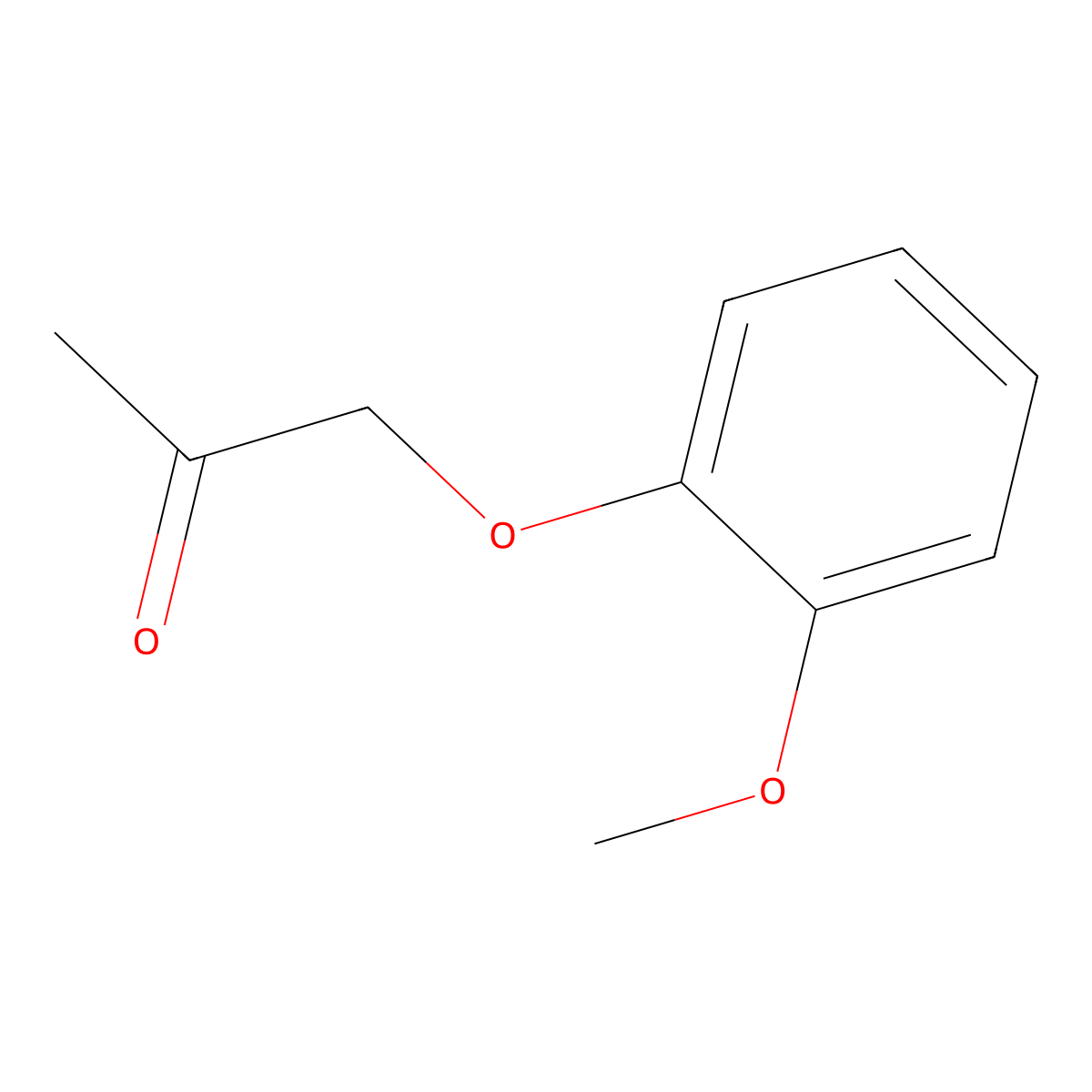 1-(2-Methoxyphenoxy)propan-2-one molecular structure, CAS 6437-46-3