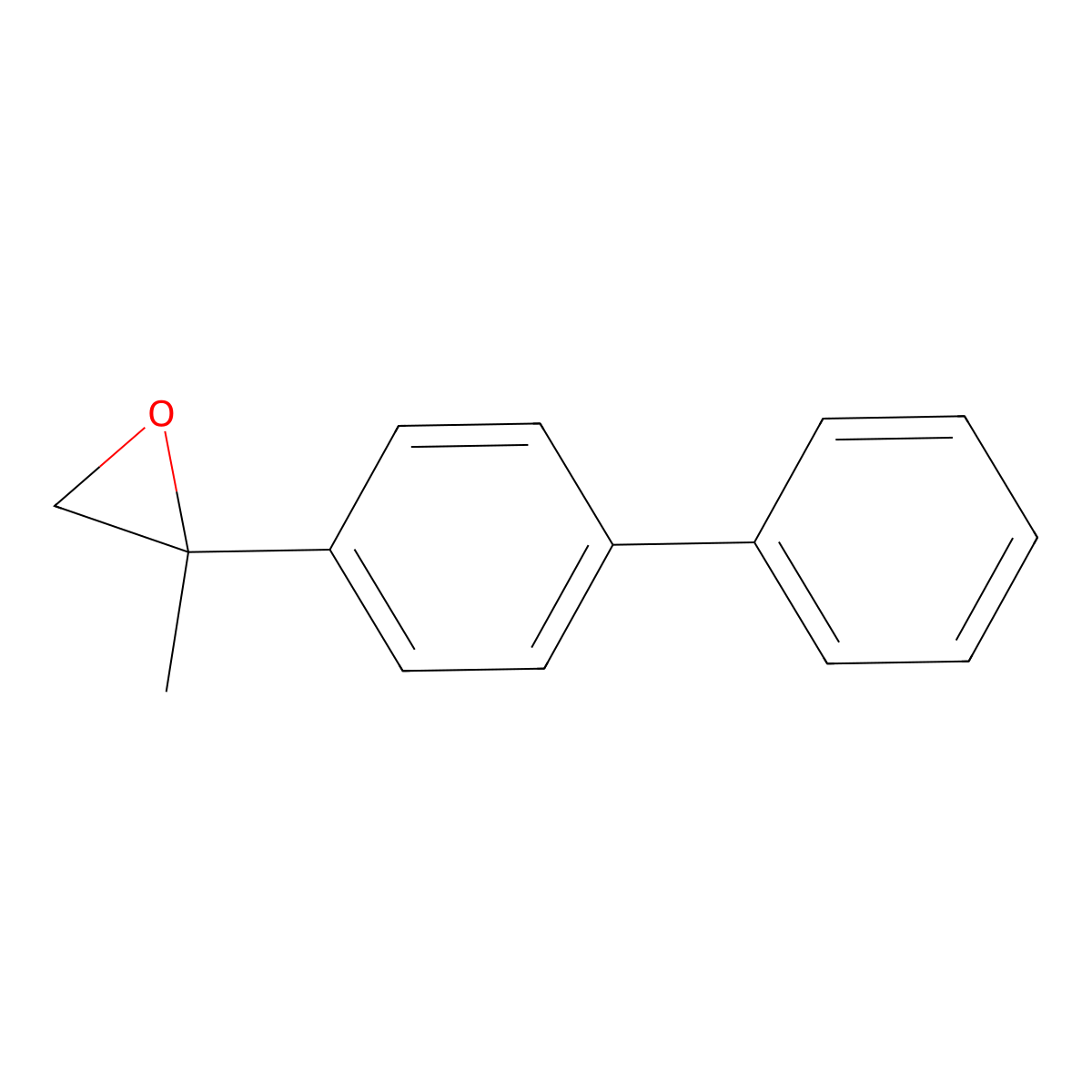 2-(4-Biphenylyl)-2-methyloxirane molecular structure, CAS 64371-62-6