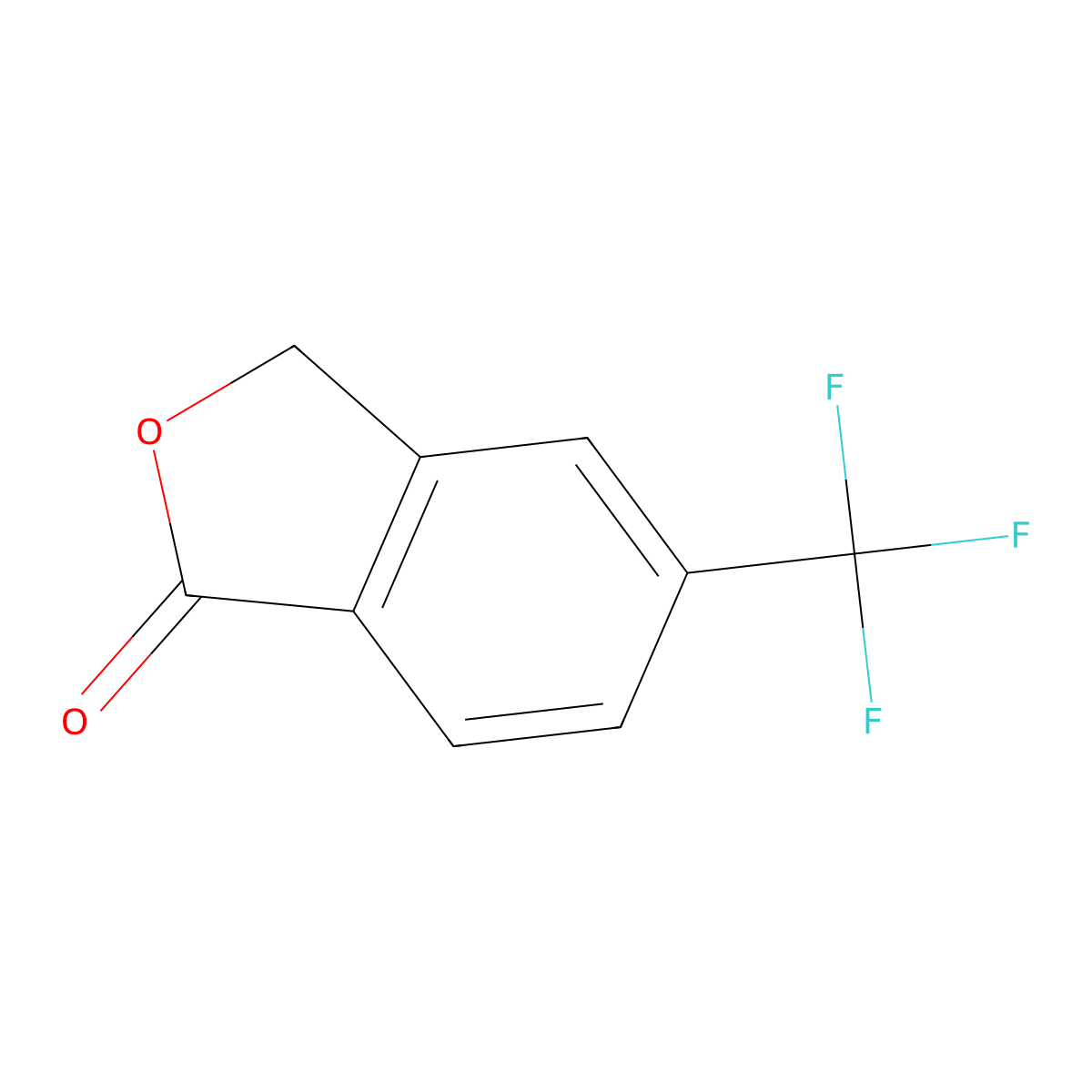 5-(Trifluoromethyl)-2-benzofuran-1(3H)-one molecular structure, CAS 64372-57-2