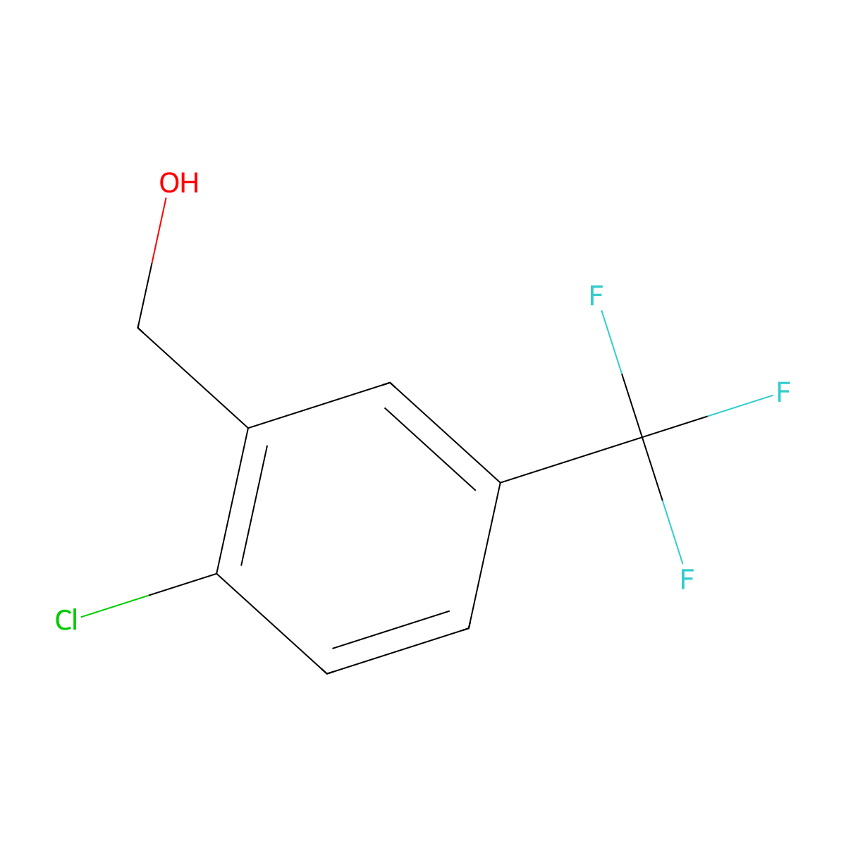 2-Chloro-5-(trifluoromethyl)benzylalcohol molecular structure, CAS 64372-62-9