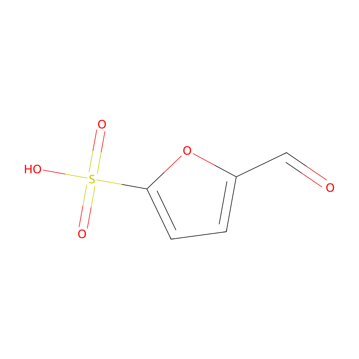 2-Formylfuran-5-sulfonate molecular structure, CAS 64373-51-9