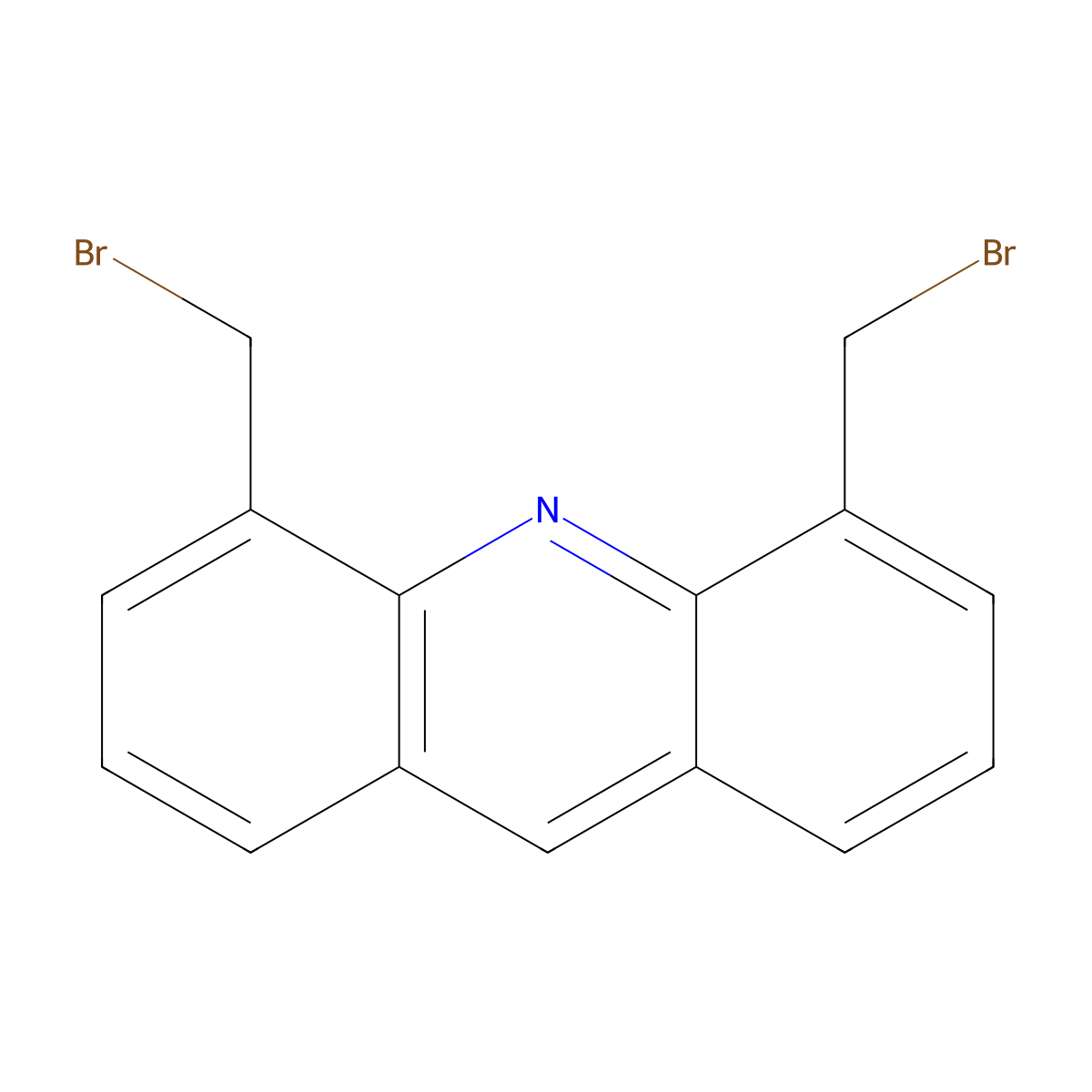 4,5-Bis(bromomethyl)acridine molecular structure, CAS 643742-28-3