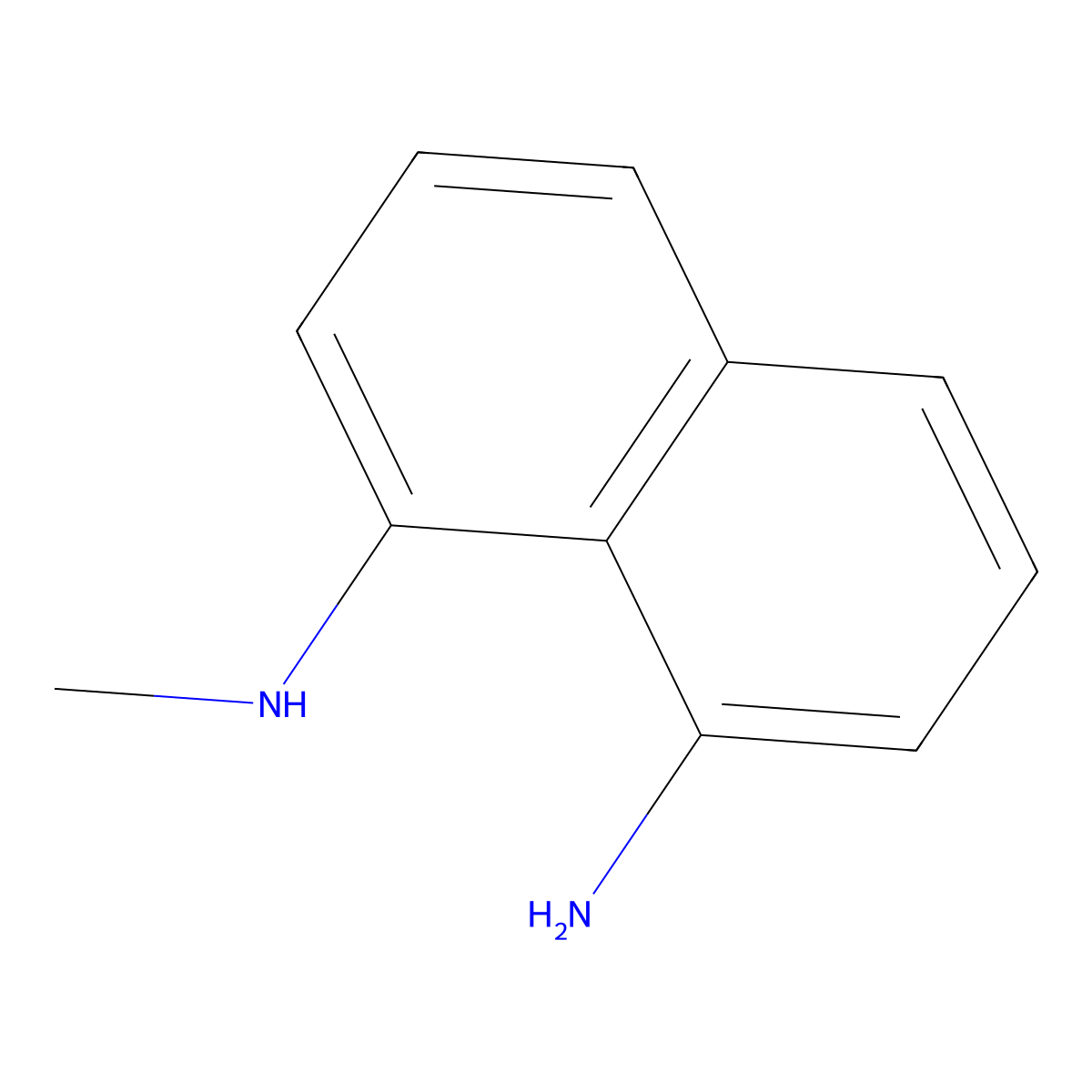 N-Methyl-1,8-naphthalenediamine molecular structure, CAS 64376-12-1