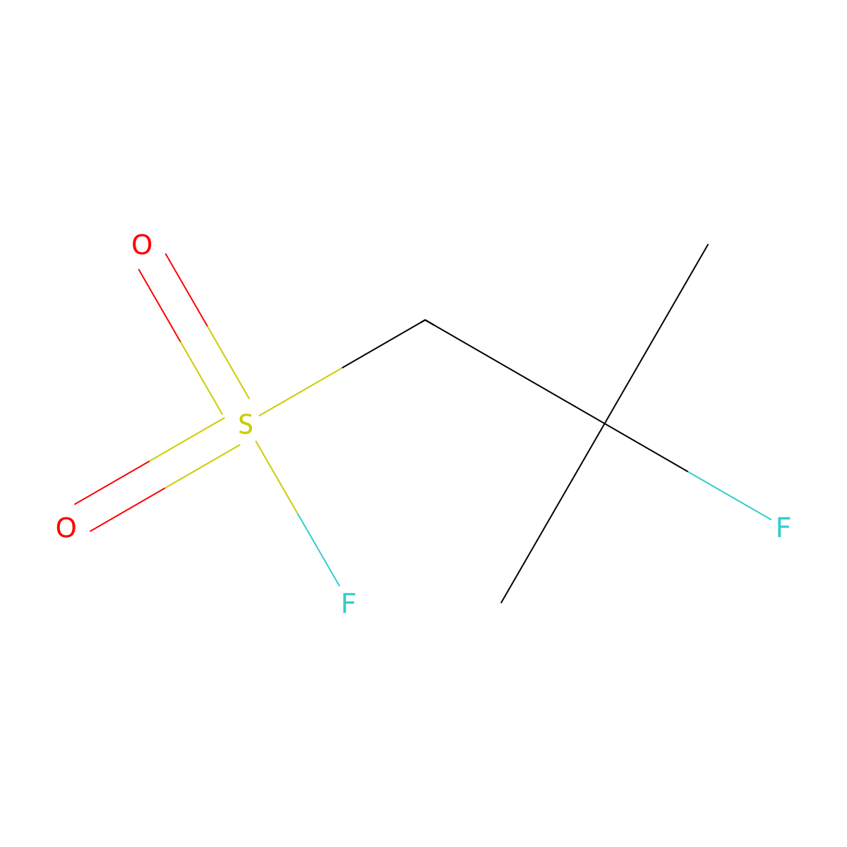 2-Fluoro-2-methylpropane-1-sulfonyl fluoride molecular structure, CAS 643766-81-8