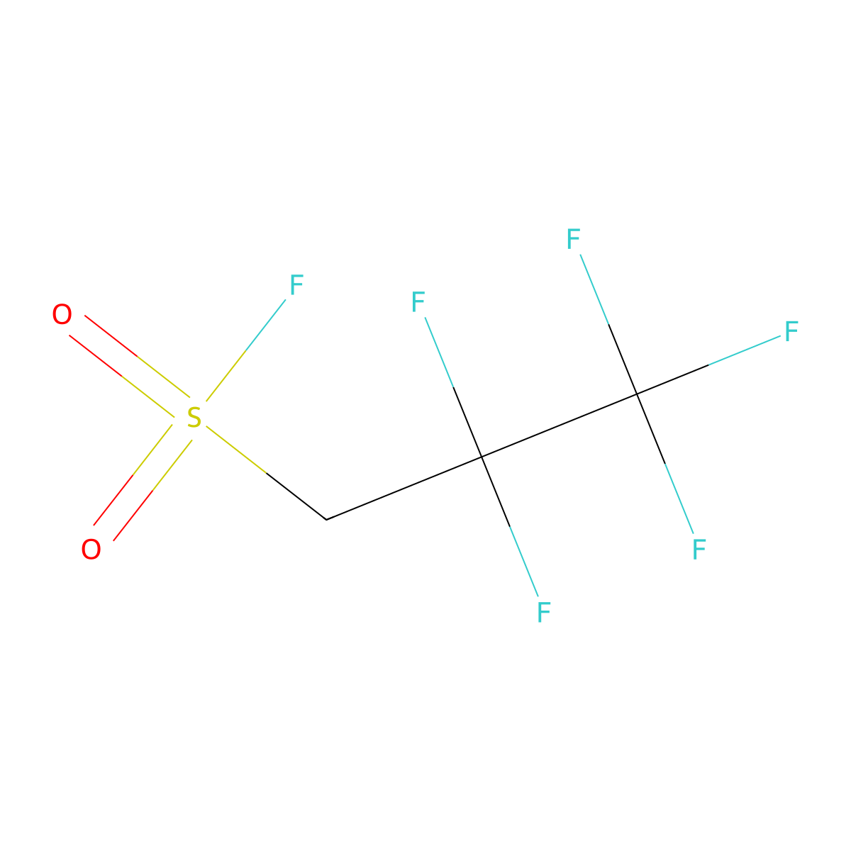 2,2,3,3,3-Pentafluoropropane-1-sulfonyl fluoride molecular structure, CAS 643766-82-9