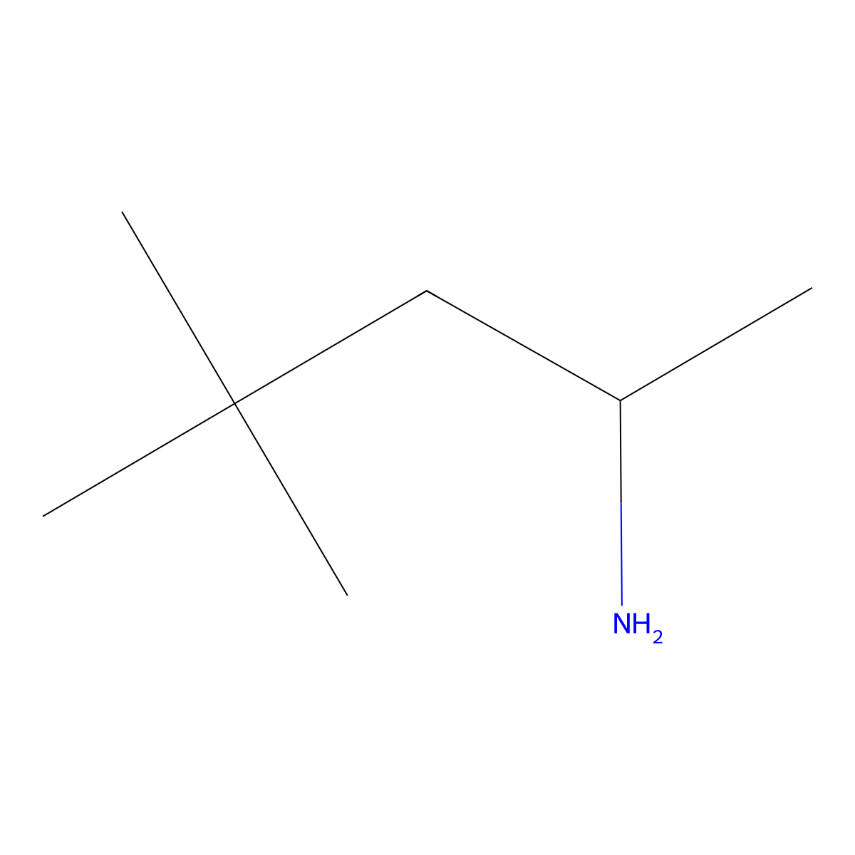 4,4-Dimethylpentan-2-amine molecular structure, CAS 64379-29-9
