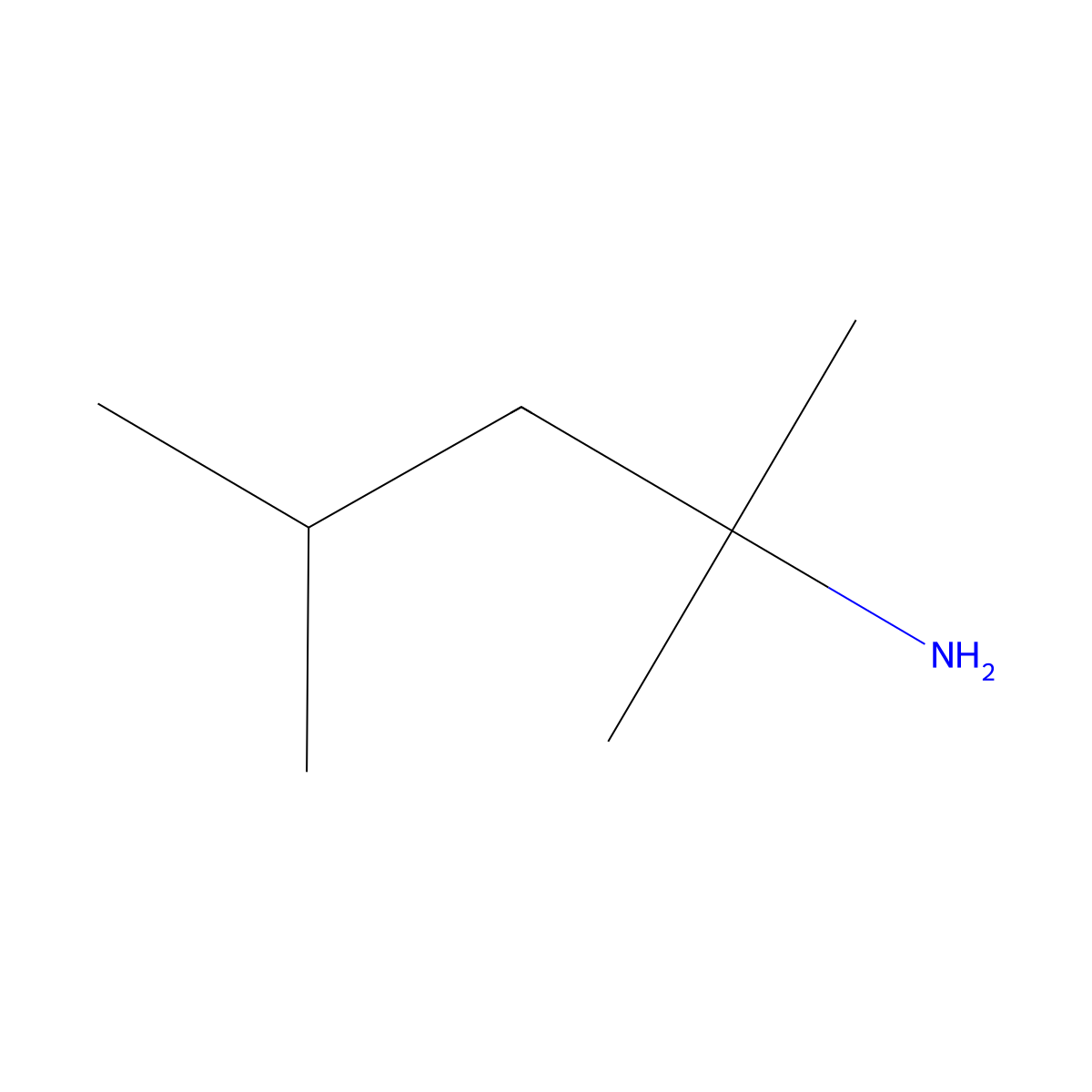 2,4-Dimethylpentan-2-amine molecular structure, CAS 64379-30-2
