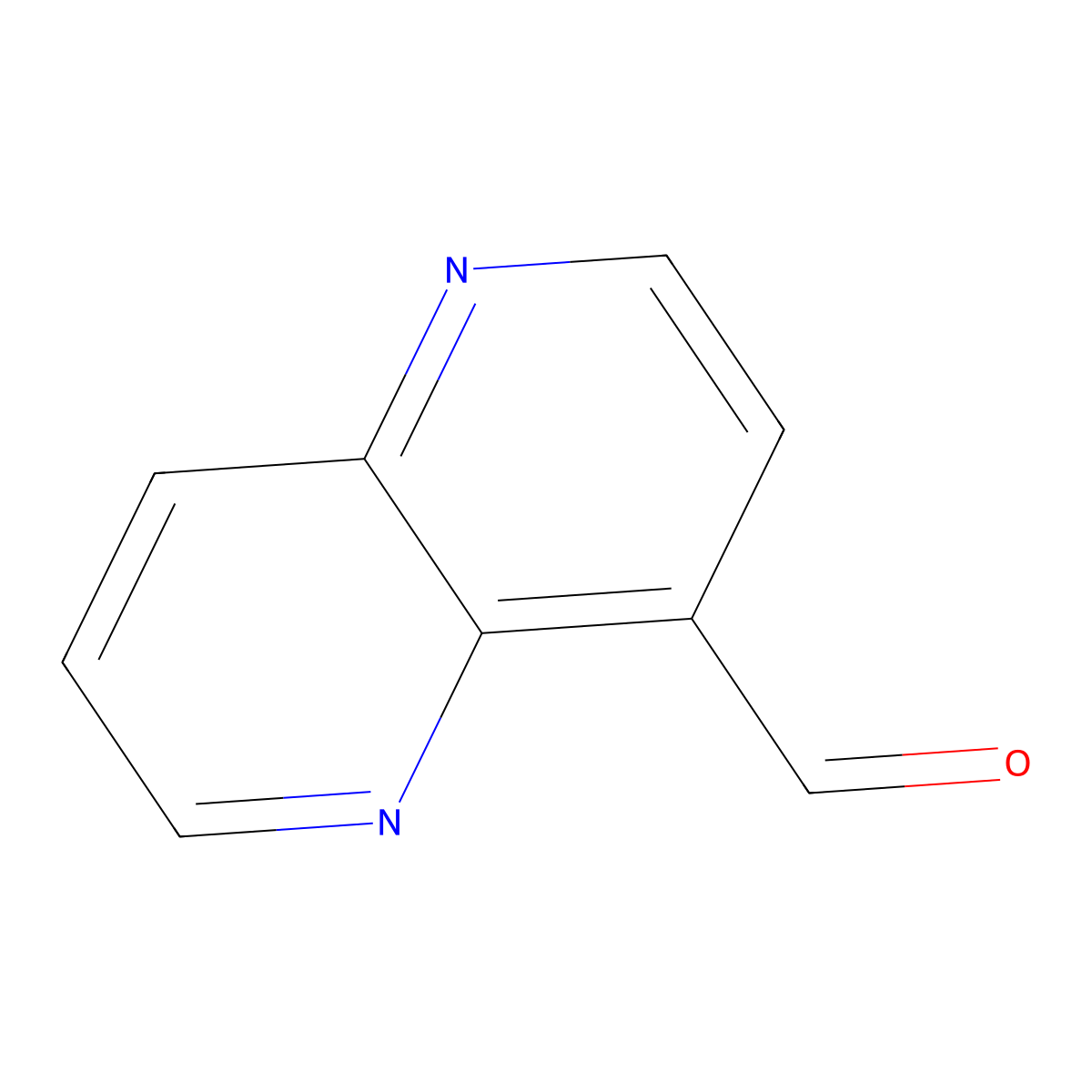 1,5-Naphthyridine-4-carbaldehyde molecular structure, CAS 64379-44-8