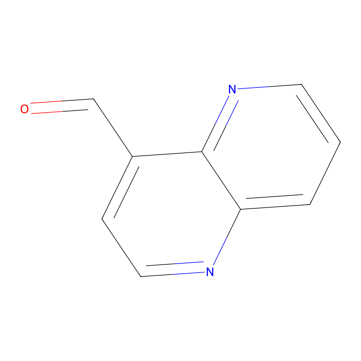 1,5-Naphthyridine-4-carbaldehyde molecular structure, CAS 64379-44-8