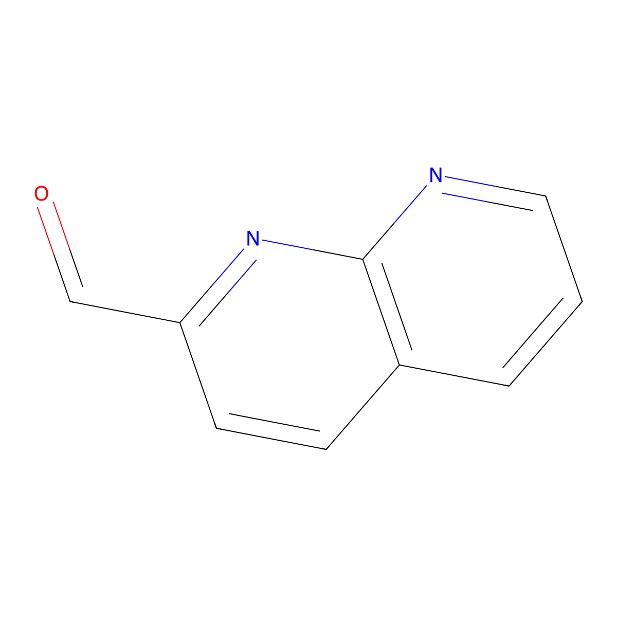 1,8-Naphthyridine-2-carbaldehyde molecular structure, CAS 64379-45-9