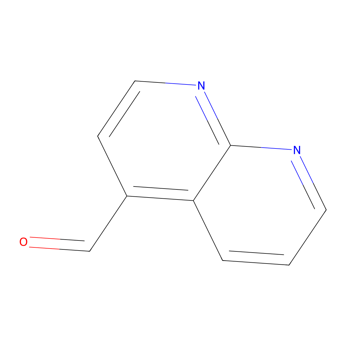 1,8-Naphthyridine-4-carbaldehyde molecular structure, CAS 64379-46-0