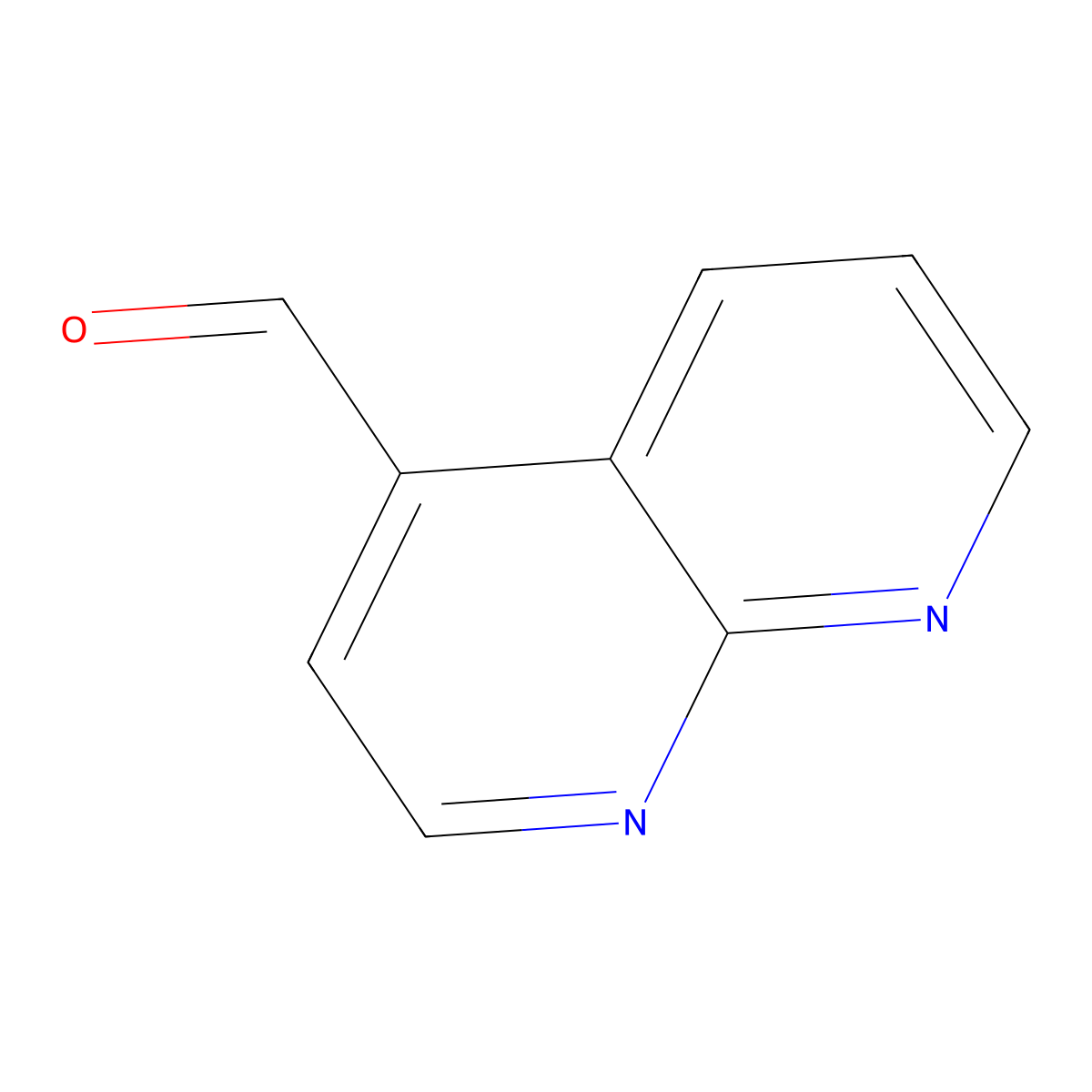 1,8-Naphthyridine-4-carbaldehyde molecular structure, CAS 64379-46-0