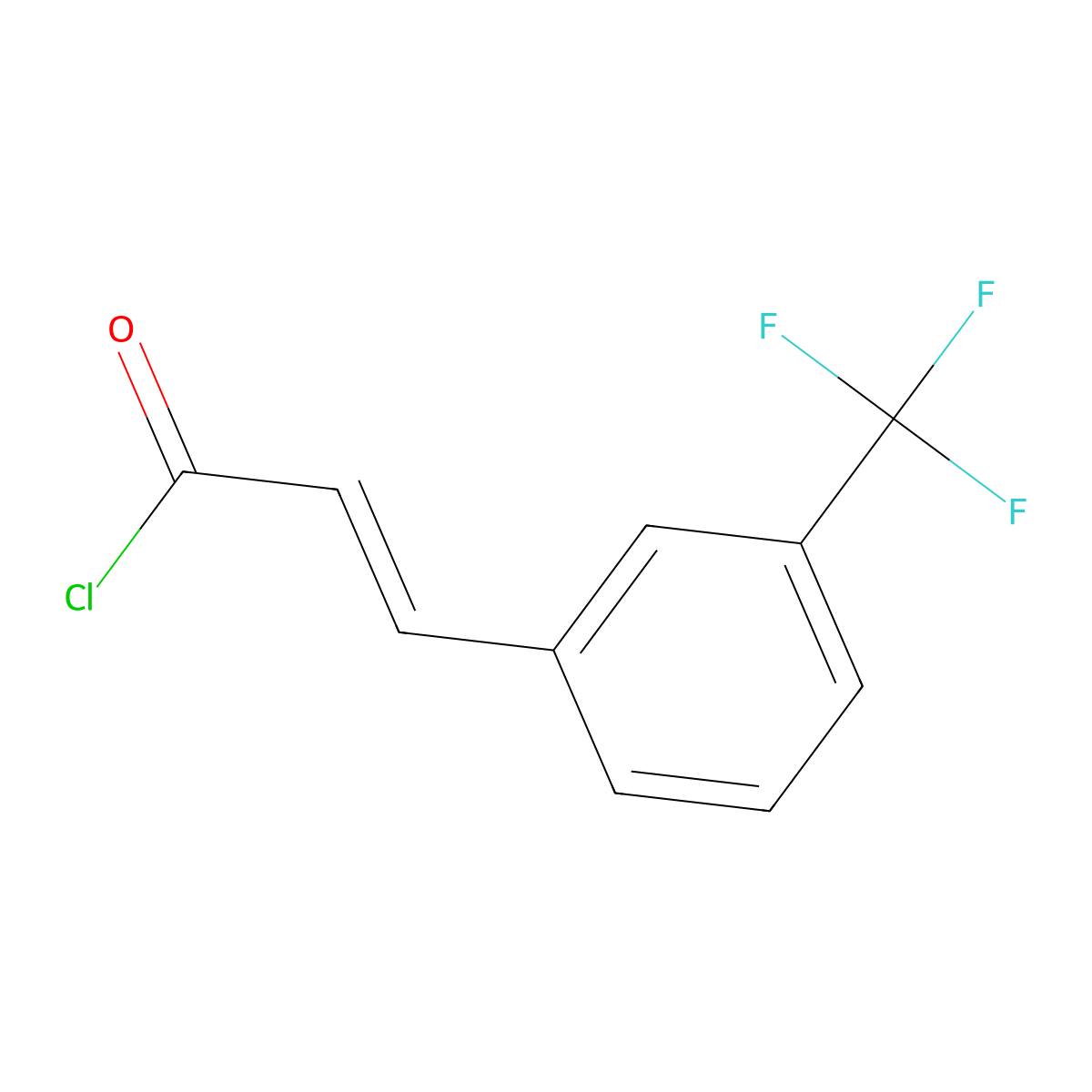trans-3-(Trifluoromethyl)cinnamoyl chloride molecular structure, CAS 64379-91-5