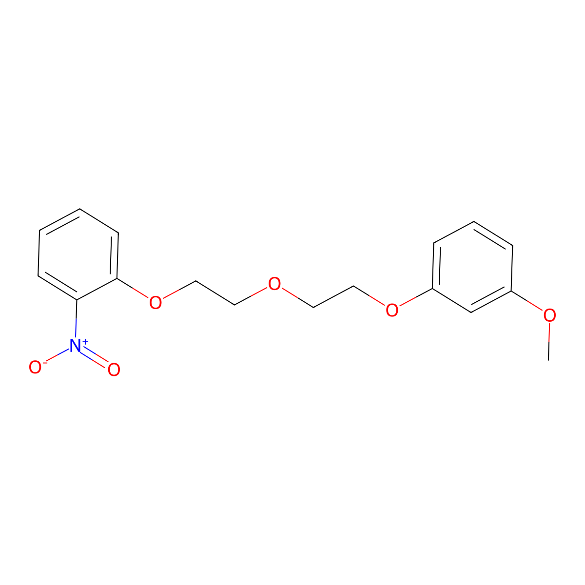 1-{2-[2-(3-Methoxyphenoxy)ethoxy]ethoxy}-2-nitrobenzene molecular structure, CAS 6438-01-3