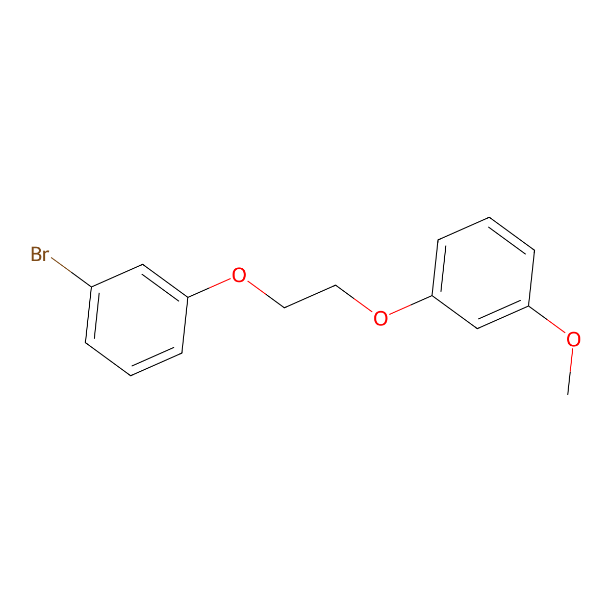 1-Bromo-3-[2-(3-methoxyphenoxy)ethoxy]benzene molecular structure, CAS 6438-04-6