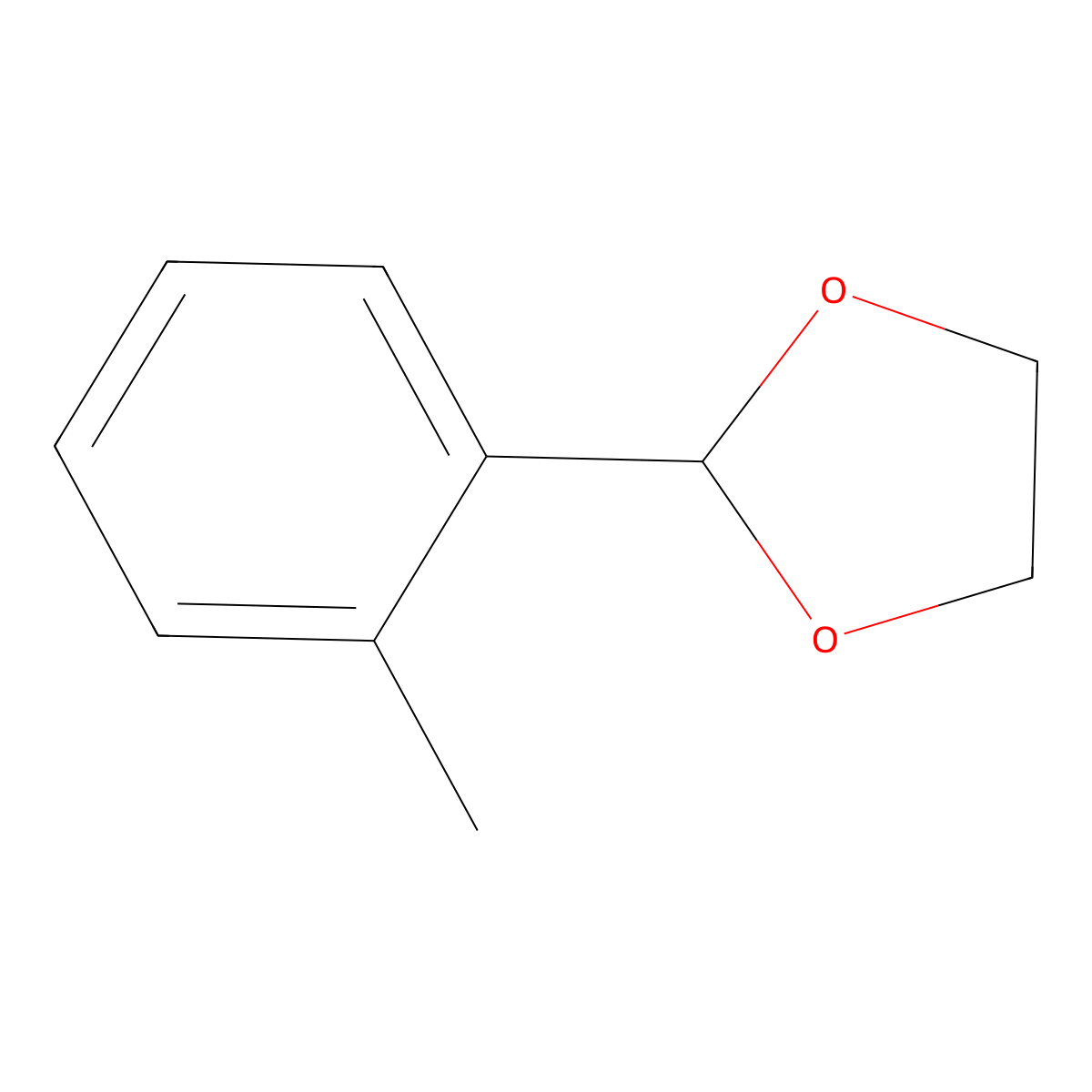 2-(2-Methylphenyl)-1,3-dioxolane molecular structure, CAS 64380-54-7