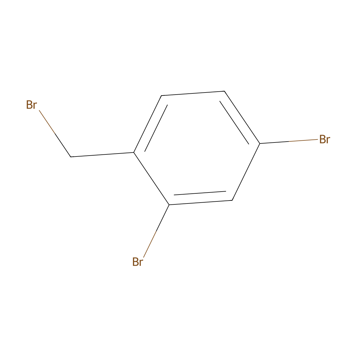 2,4-Dibromo-1-(bromomethyl)benzene molecular structure, CAS 64382-92-9
