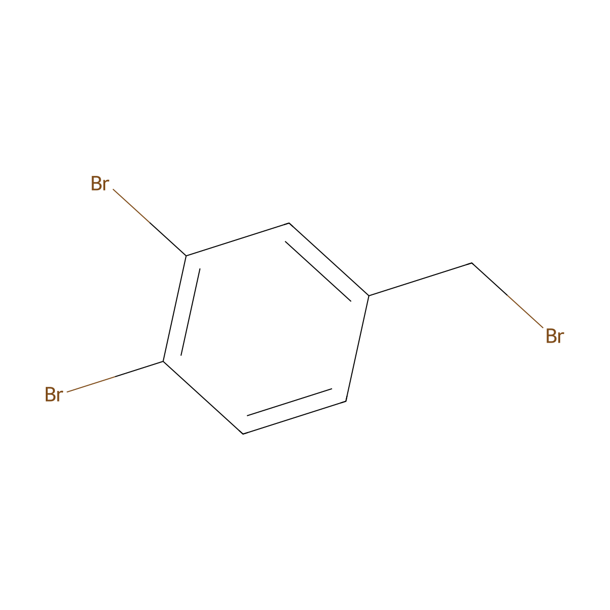 1,2-Dibromo-4-(bromomethyl)benzene molecular structure, CAS 64382-93-0