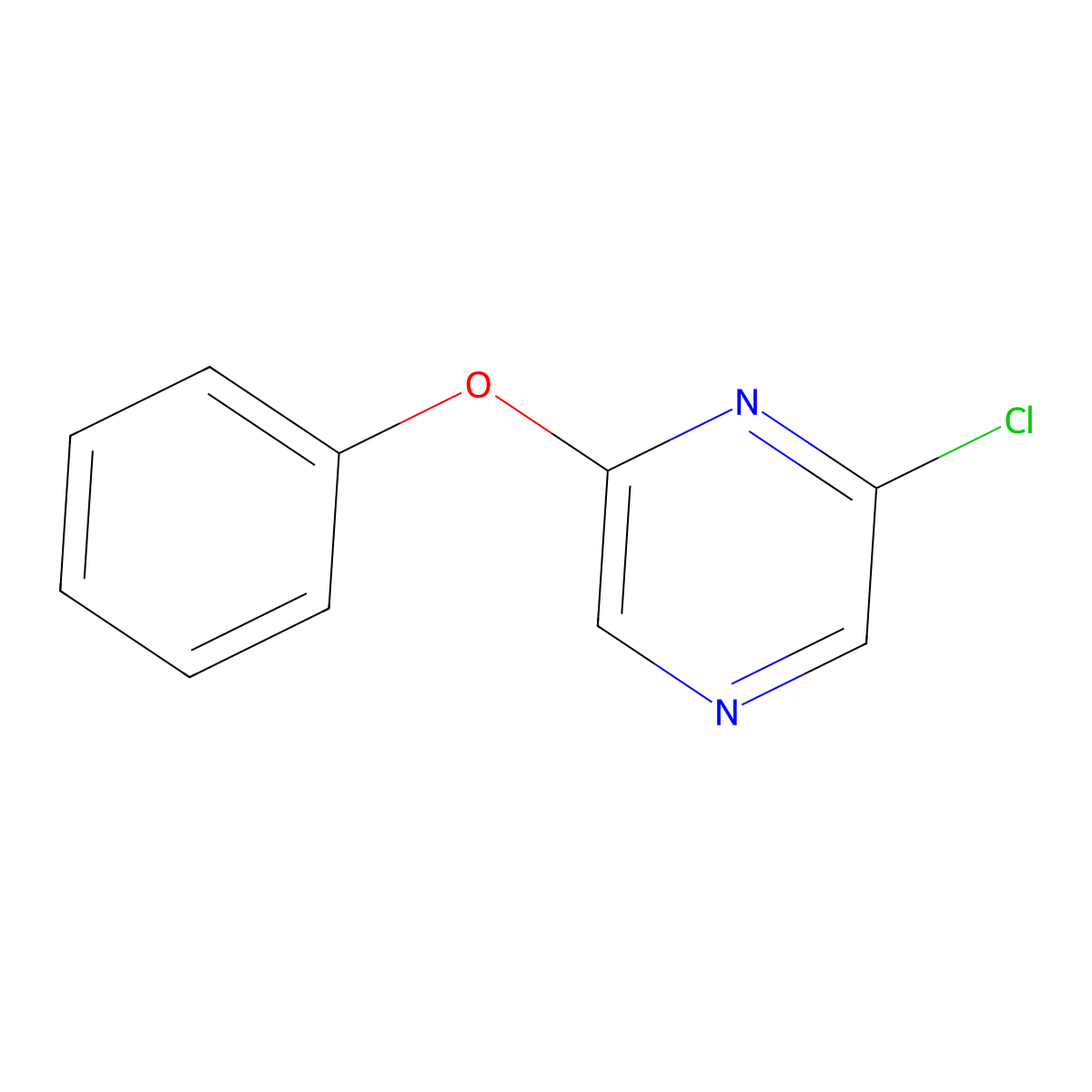 2-Chloro-6-phenoxypyrazine molecular structure, CAS 64383-29-5