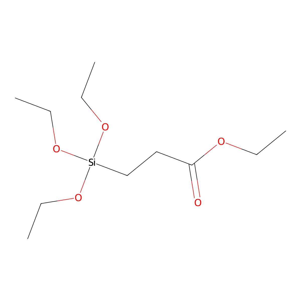 (2-Carbethoxyethyl)triethoxysilane molecular structure, CAS 6439-39-0