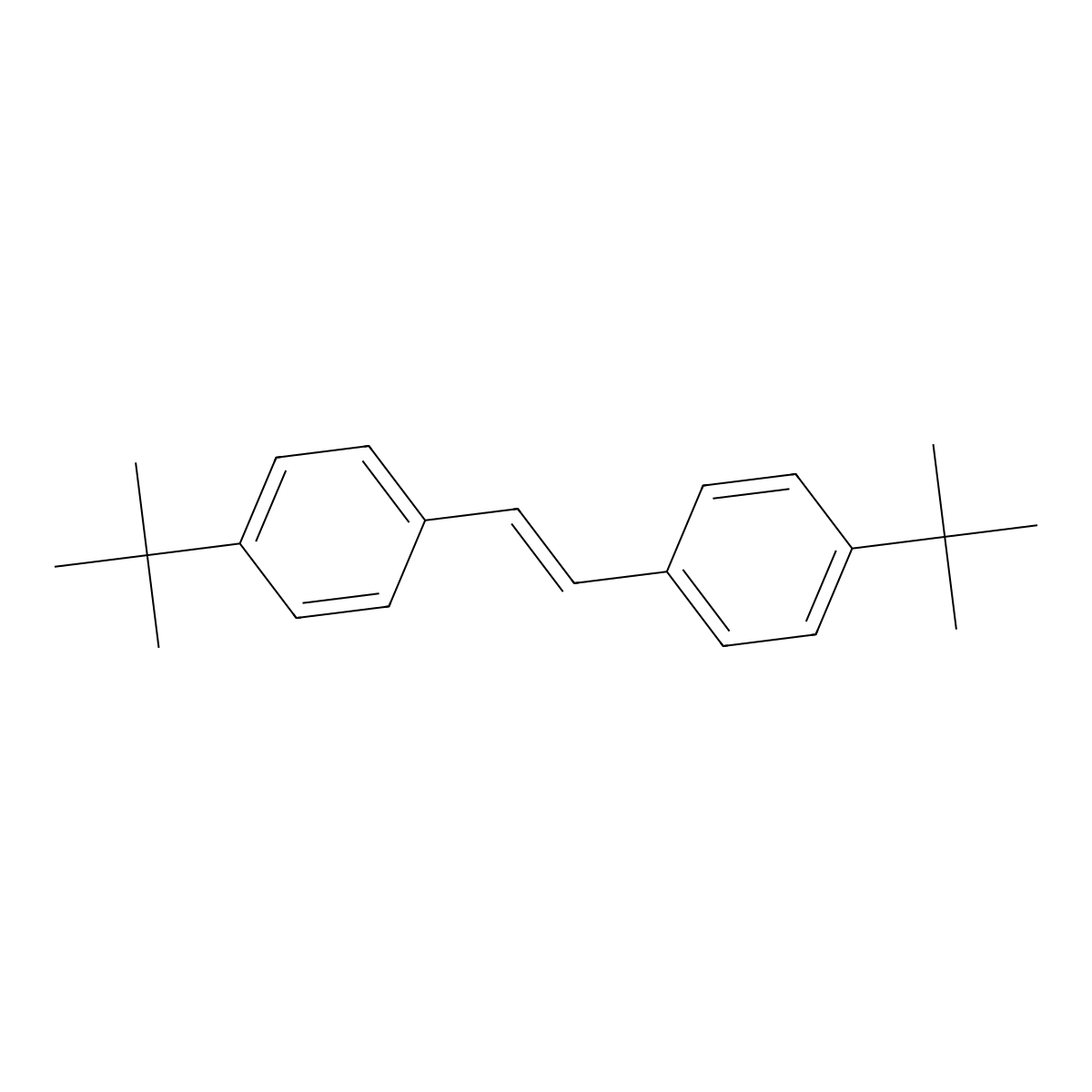 4,4'-Di-tert-butylstilbene molecular structure, CAS 64392-50-3
