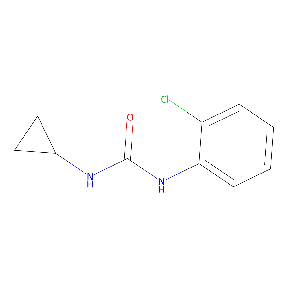 1-(2-Chlorophenyl)-3-cyclopropylurea molecular structure, CAS 64393-05-1